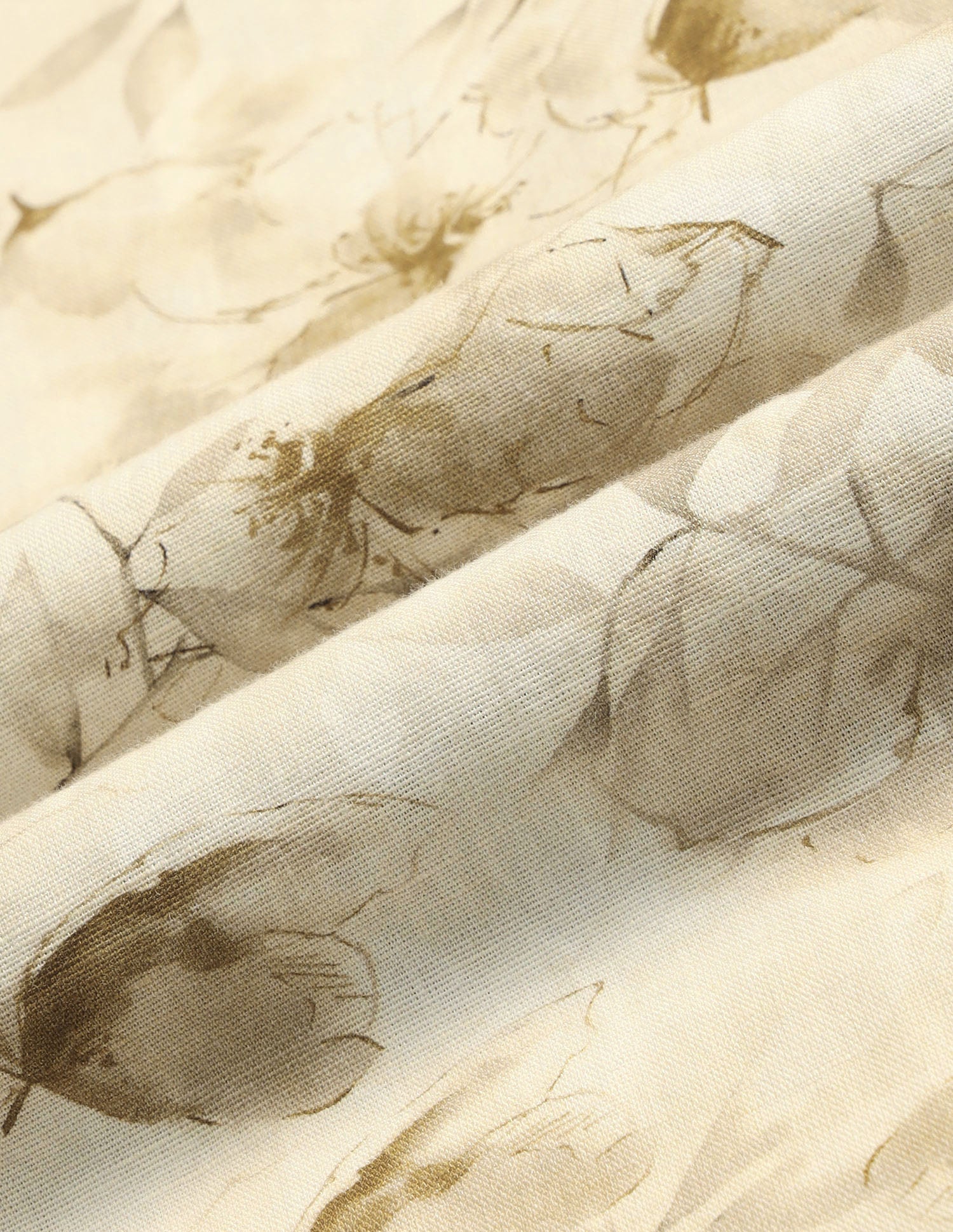 Floral Printed Regular Fit Shirt Beige - U.S. Polo Assn. India | Large