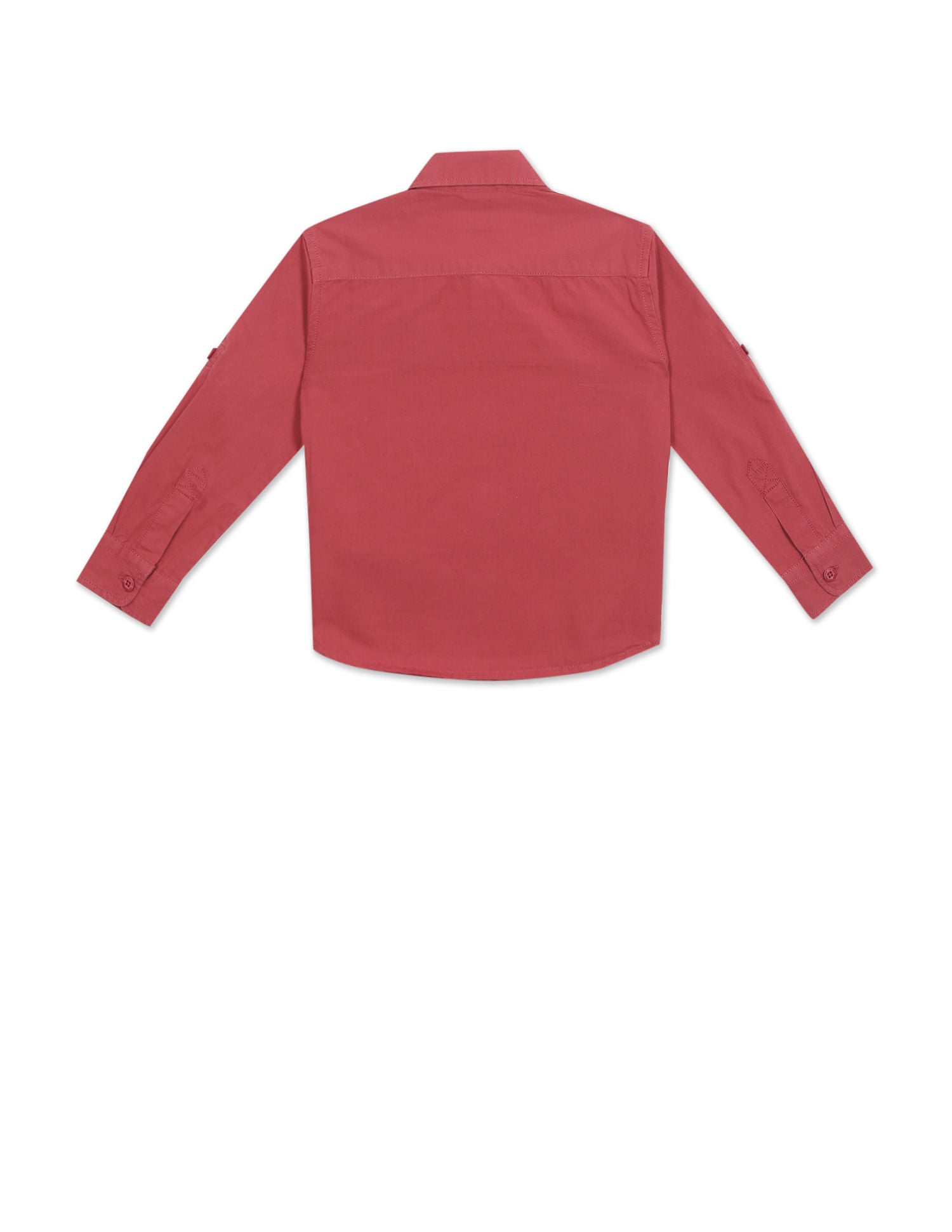 Spread Collar Solid Shirt Red - U.S. Polo Assn. India | Large