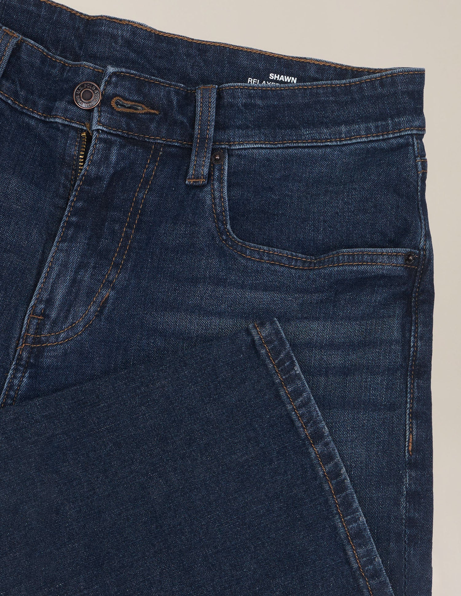 Shawn Relaxed Fit Blue Jeans Dark Blue - U.S. Polo Assn. India | Large