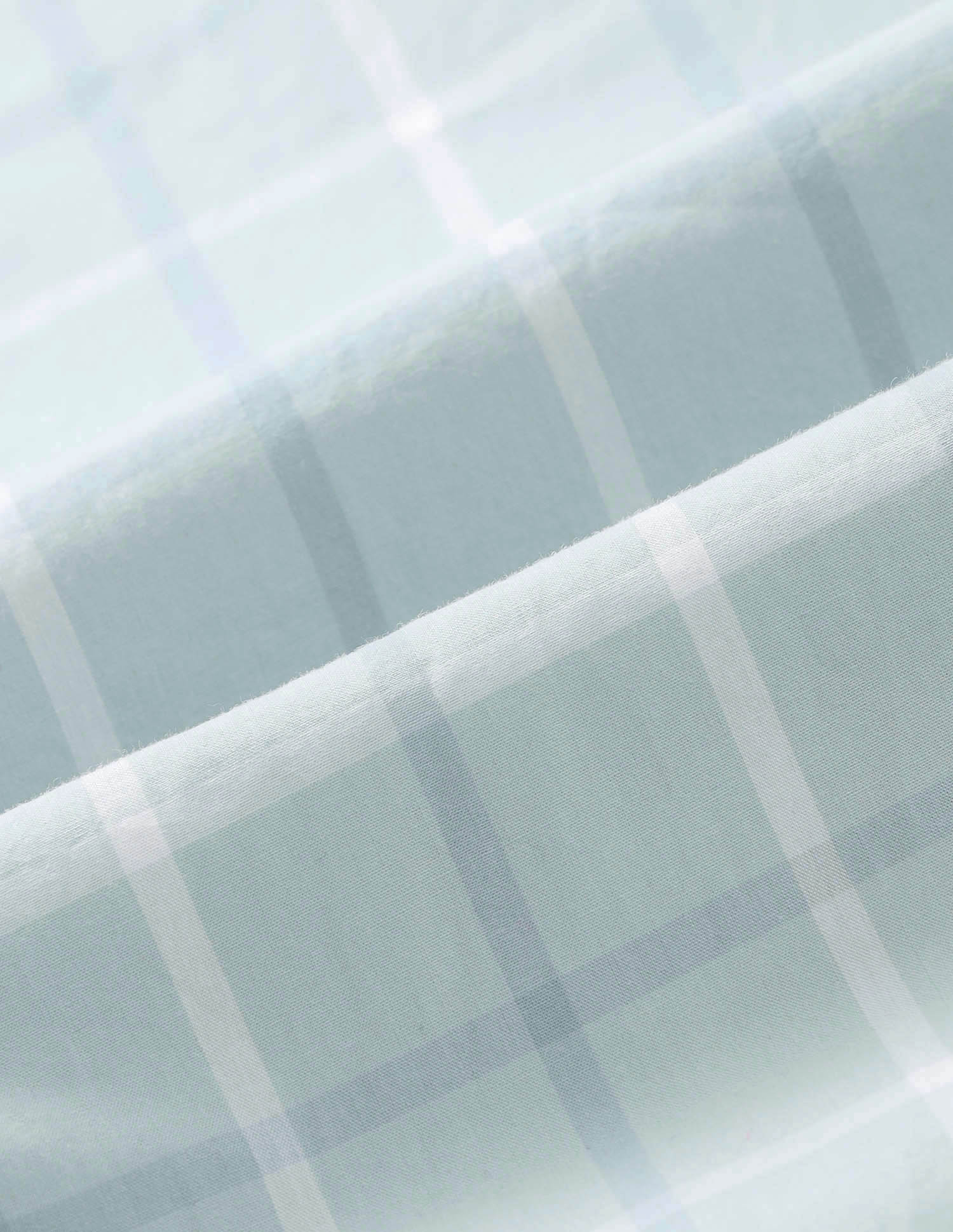 Pure Cotton Grid Tattersall Checked Shirt Light Green - U.S. Polo Assn. India | Large