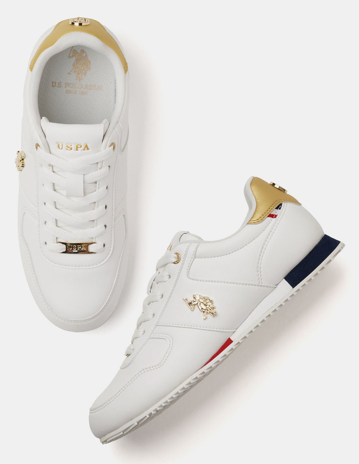 Women Sorrento 2.0 Solid Sneakers Off White - U.S. POLO ASSN. | Large