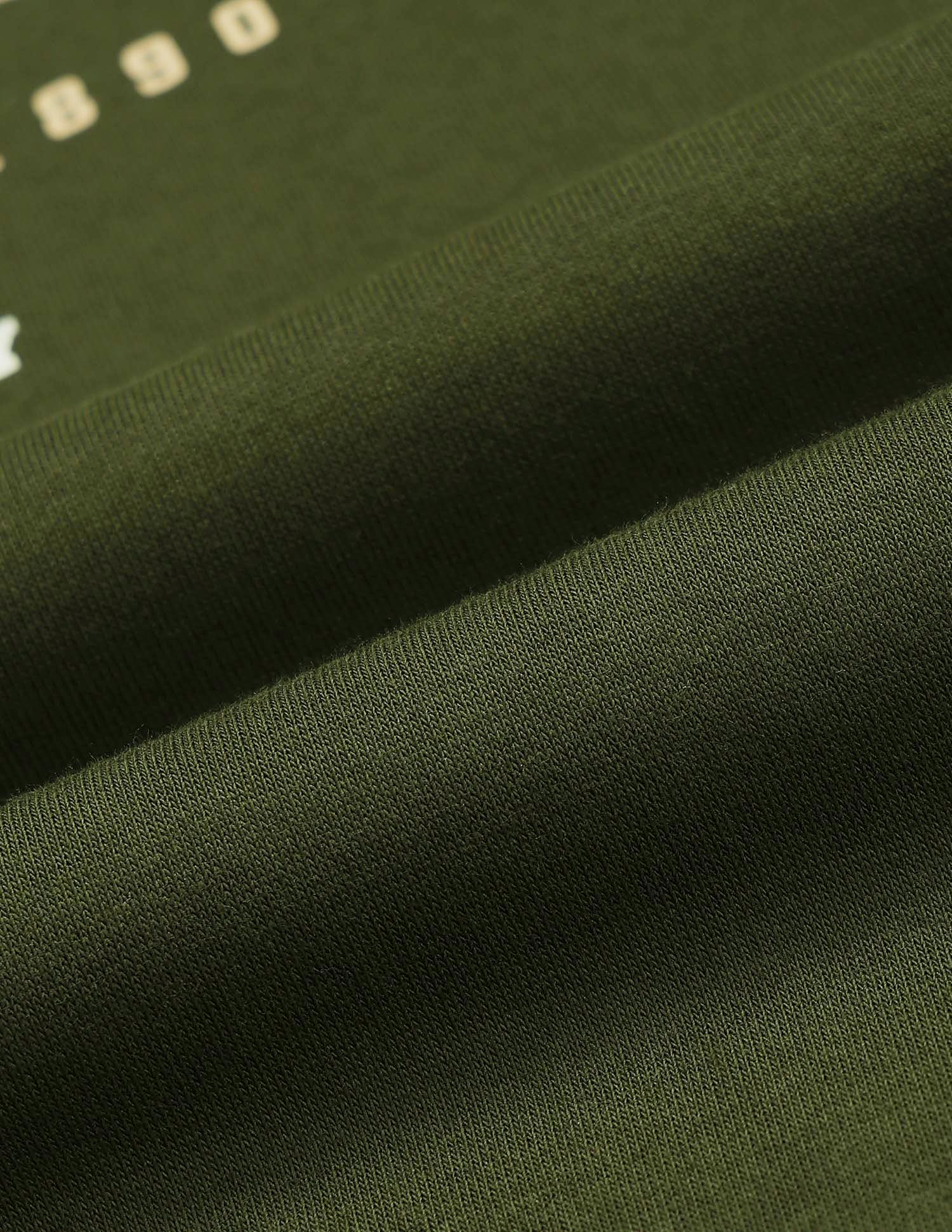 Brand Printed Regular Fit Sweatshirt Olive - U.S. POLO ASSN. | Large