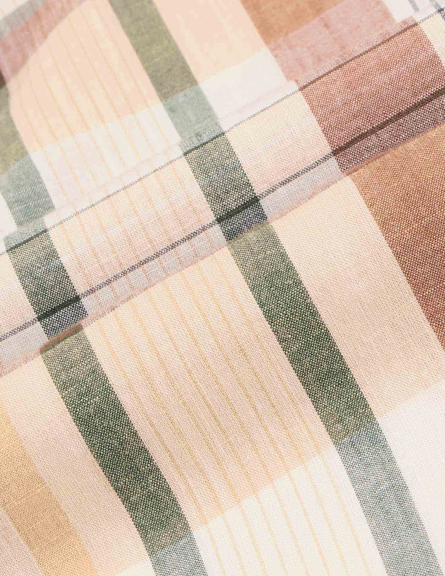 Boys Madras Checked Regular Fit Shirt Green - U.S. POLO ASSN. | Large