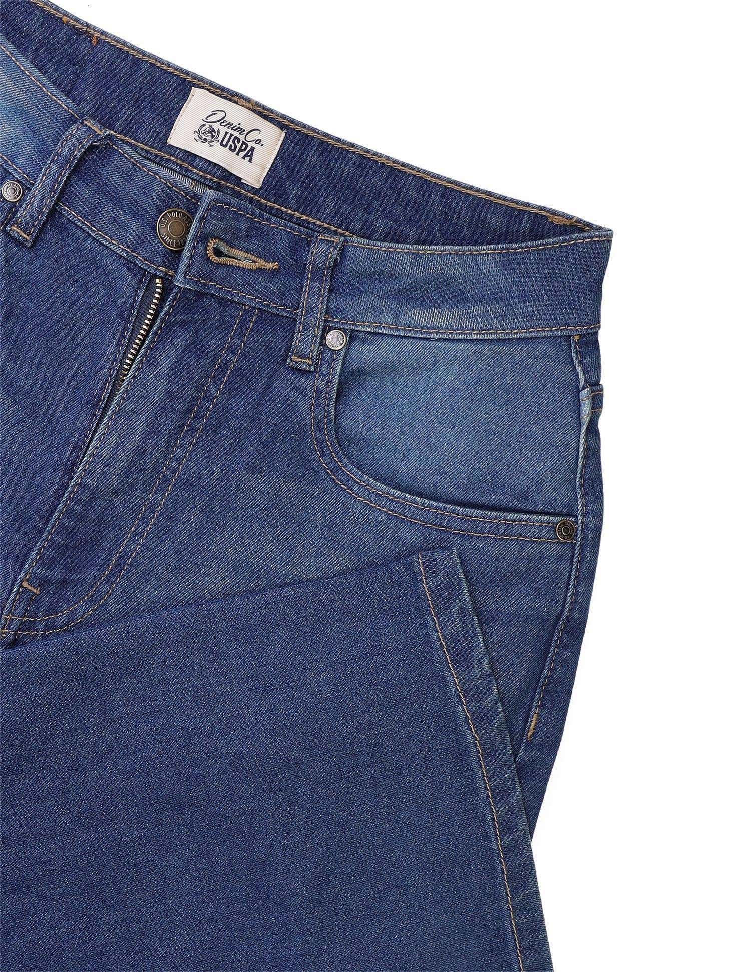 Wide Leg Fit Blue Jeans Blue - U.S. Polo Assn. India | Large