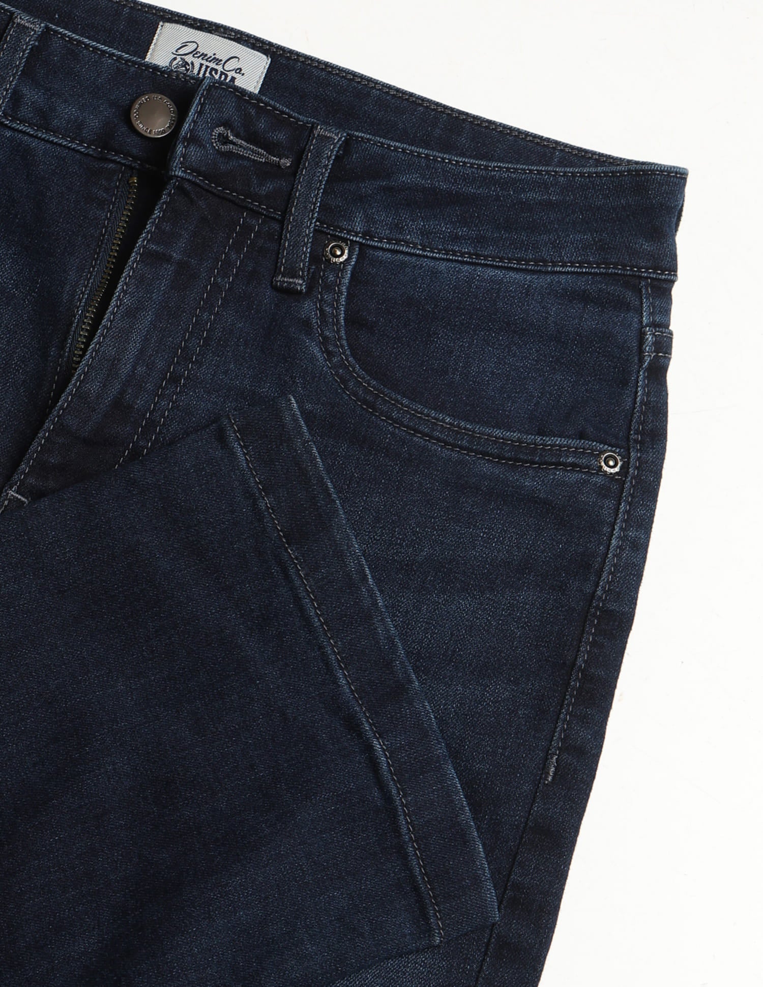 High Rise Straight Fit Jeans Blue - U.S. Polo Assn. India | Large