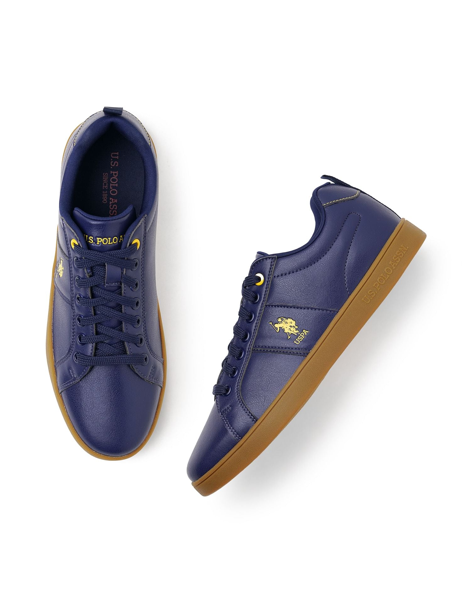 Men Solid Vador Blu Sneakers Navy - U.S. POLO ASSN. | Large