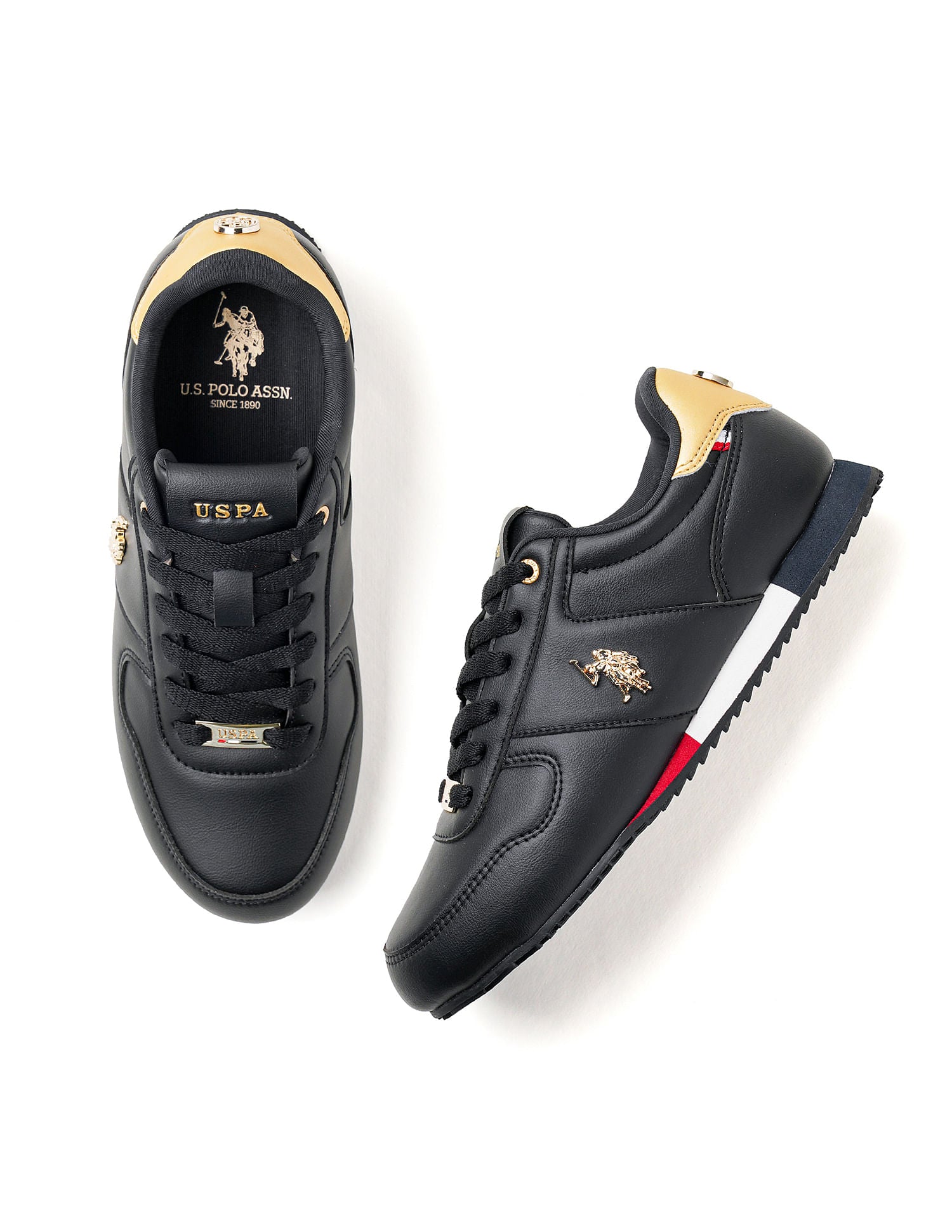 Women Round Toe Sorrento 2.0 Sneakers Black - U.S. POLO ASSN. | Large