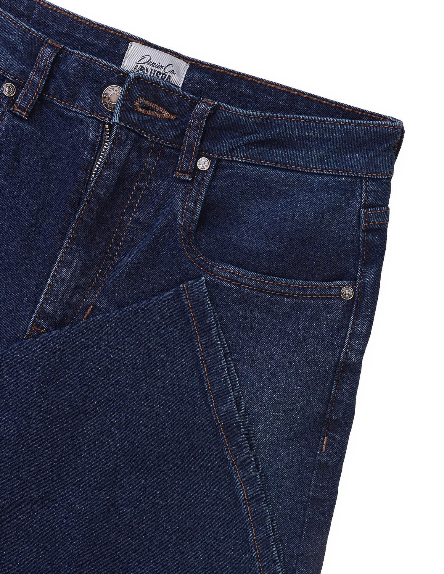 Wide Leg Fit Blue Jeans Dark Blue - U.S. Polo Assn. India | Large