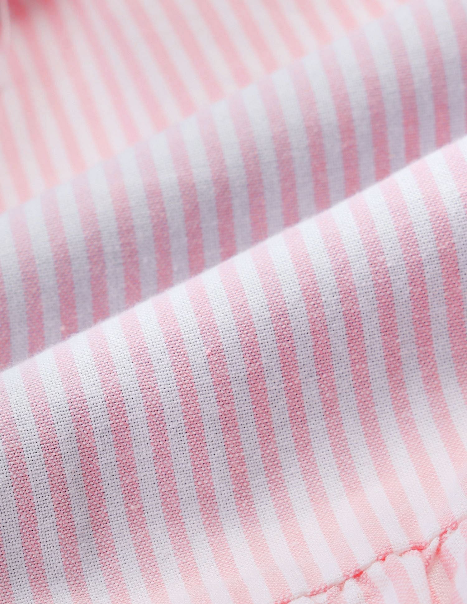 Girls Peter Pan Collar Striped Top Light Pink - U.S. POLO ASSN. | Large