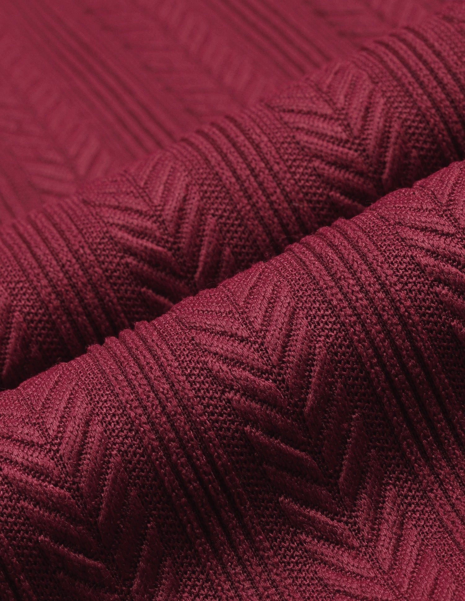Textured Zipper Polo Shirt Maroon - U.S. Polo Assn. India | Large
