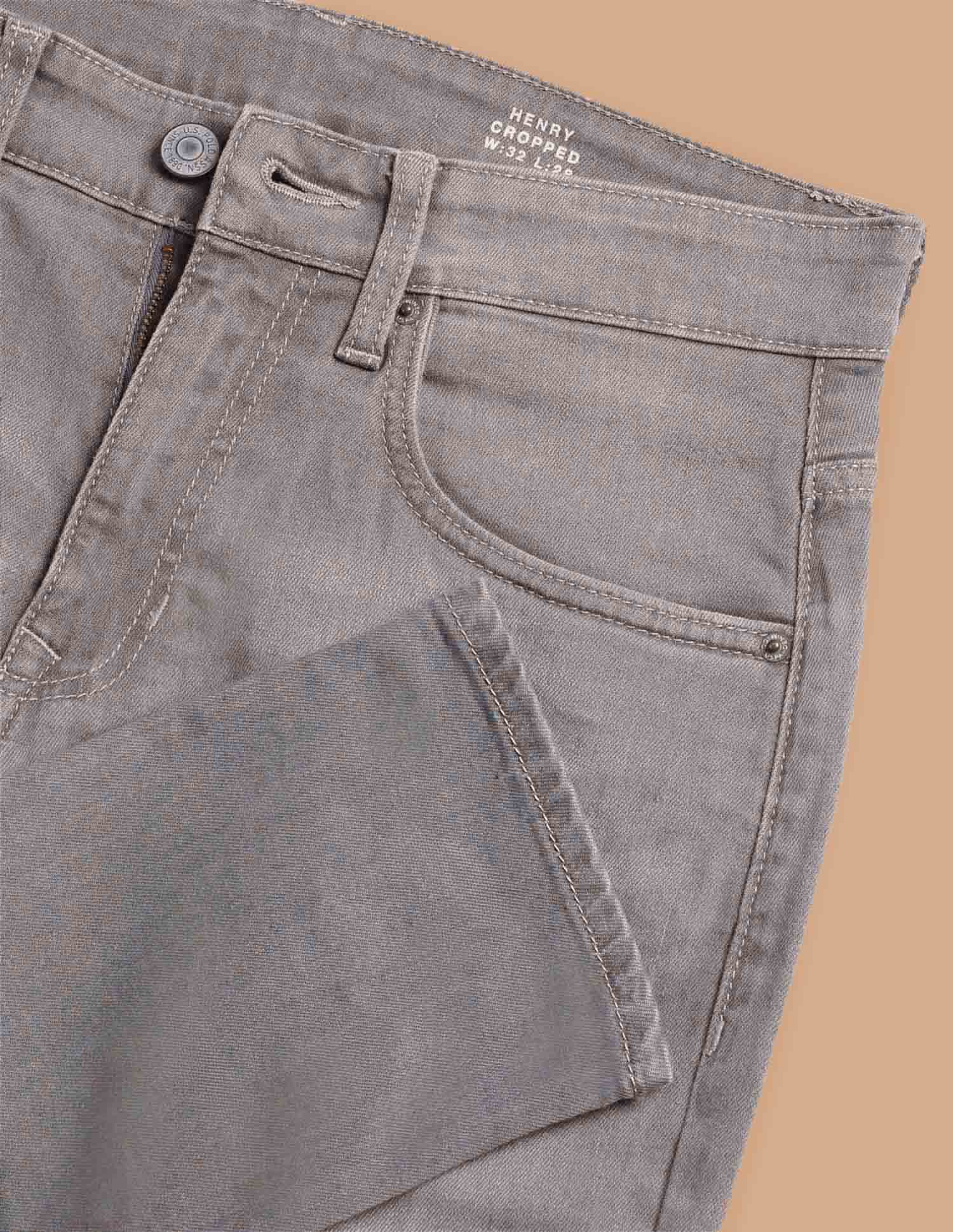 Henry Tapered Cropped Fit Grey Jeans Grey - U.S. POLO ASSN. | Large