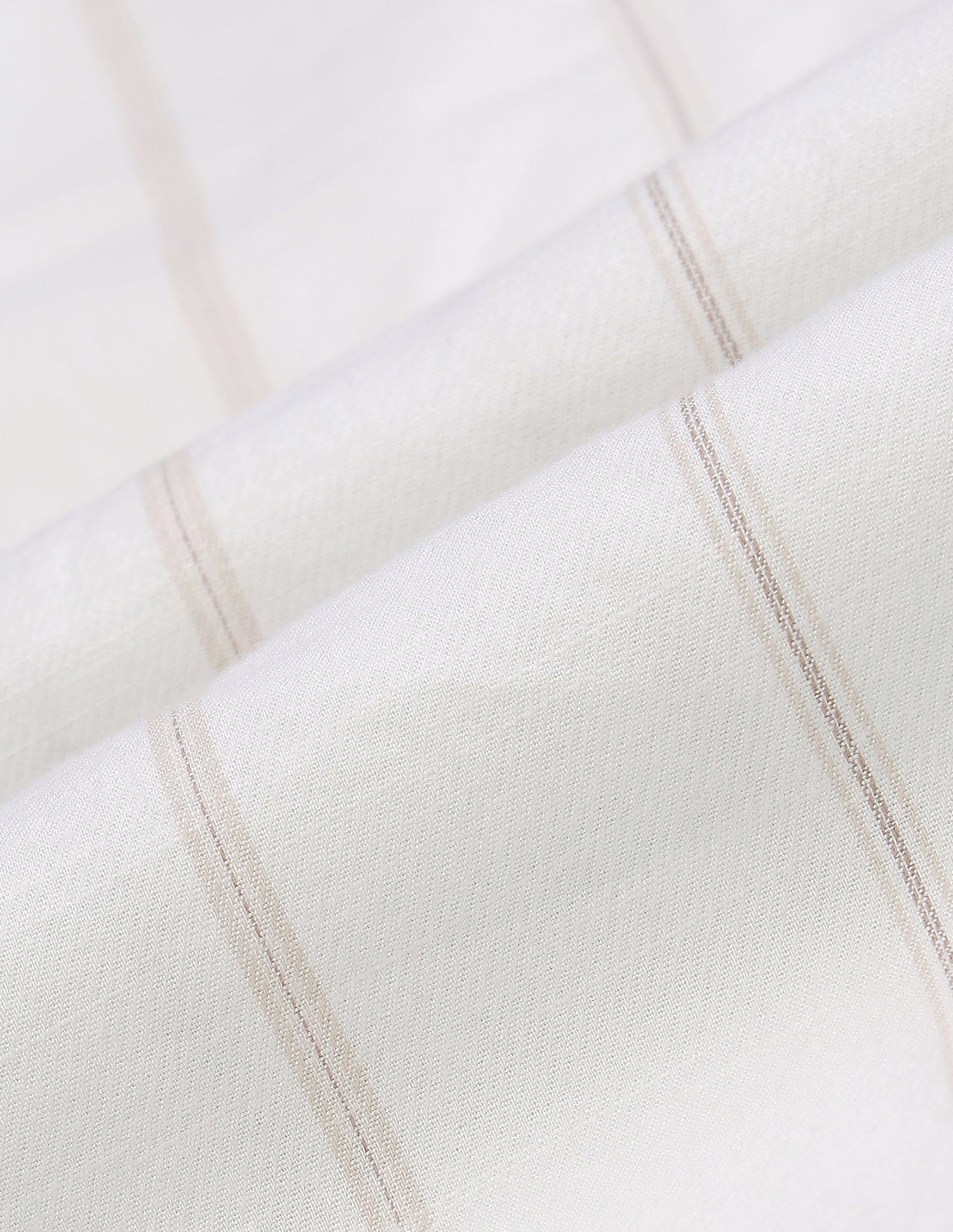 Vertical Striped Pure Cotton Shirt Ecru - U.S. POLO ASSN. | Large