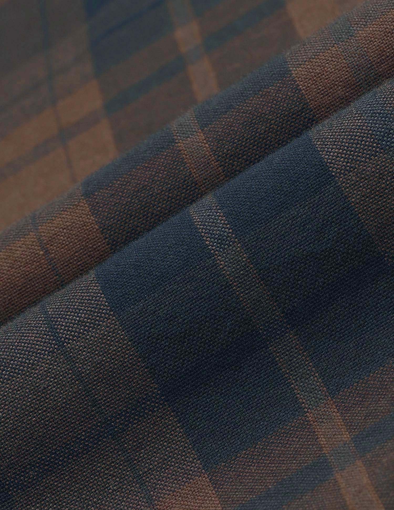 Pure Cotton Plaid Checked Oxford Shirt Brown - U.S. POLO ASSN. | Large