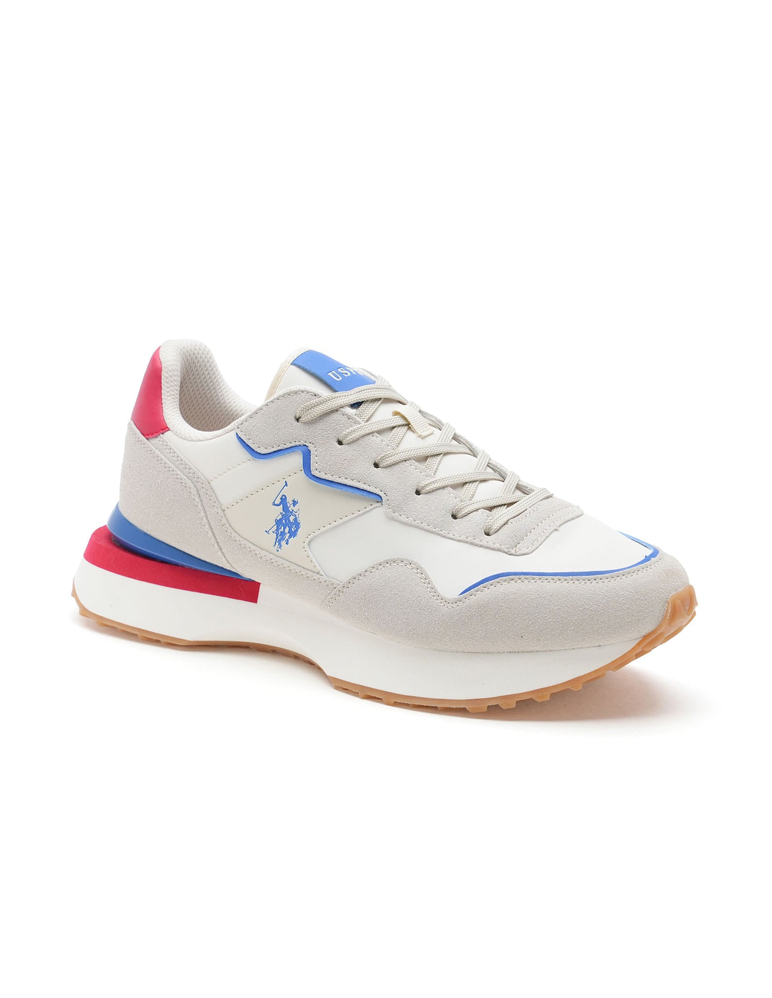 Men Wren Off White Retro Joggers Sneakers Off White - U.S. Polo Assn. India | Large
