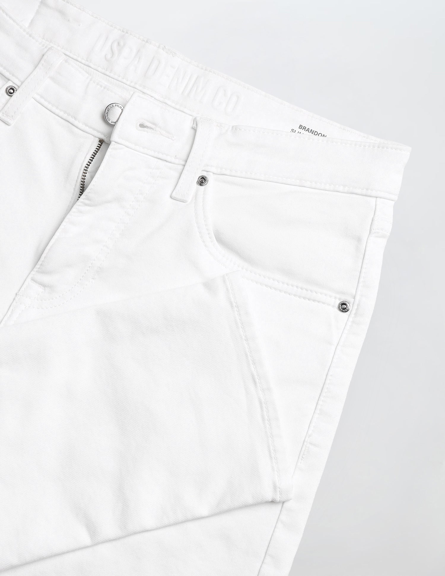 Brandon Slim Tapered Fit White Jeans White - U.S. Polo Assn. India | Large
