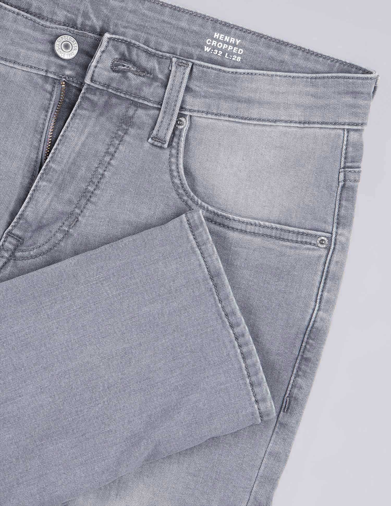 Henry Tapered Fit Grey Jeans Grey - U.S. Polo Assn. India | Large