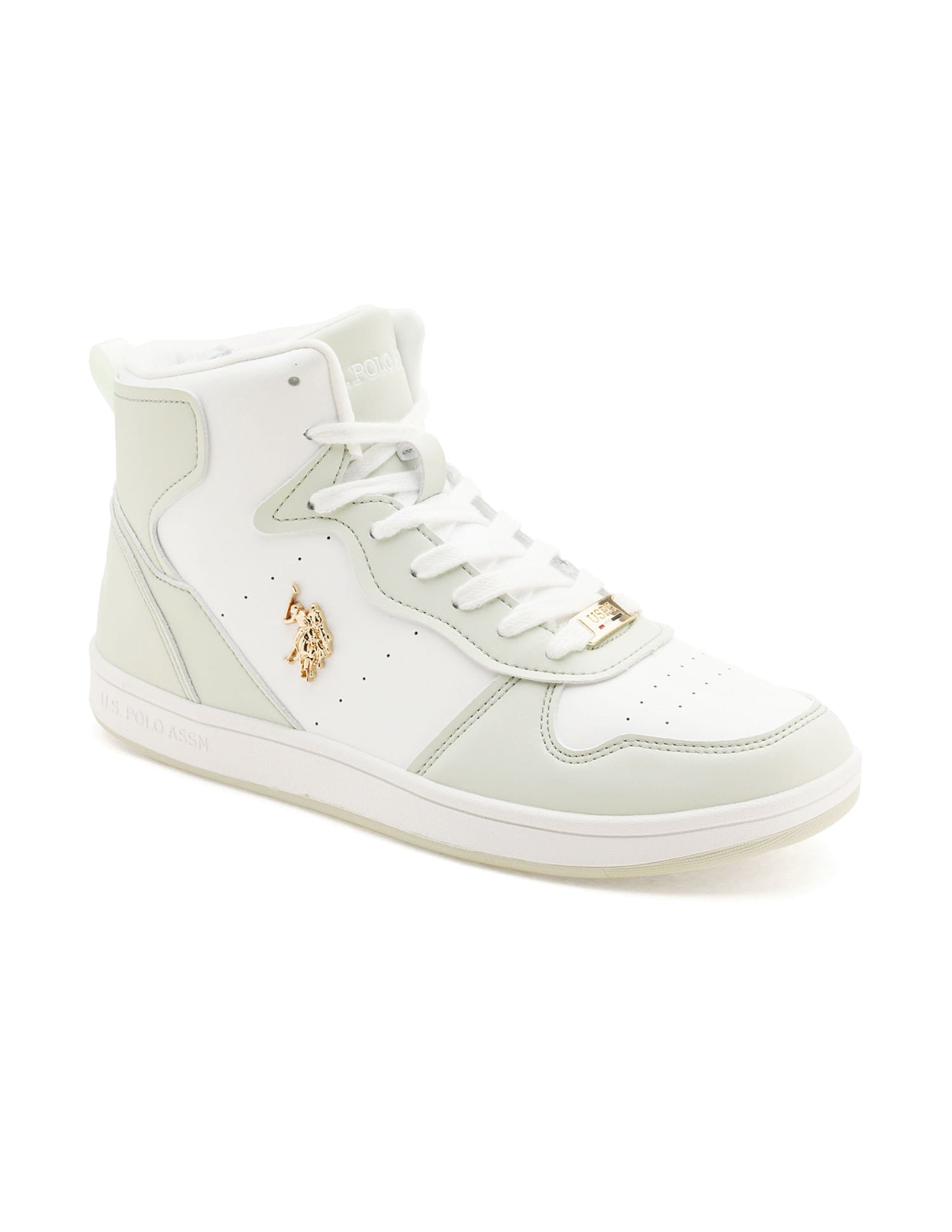 Women Colour Block Rowan Sneakers Light Green and White - U.S. Polo Assn. India | Large