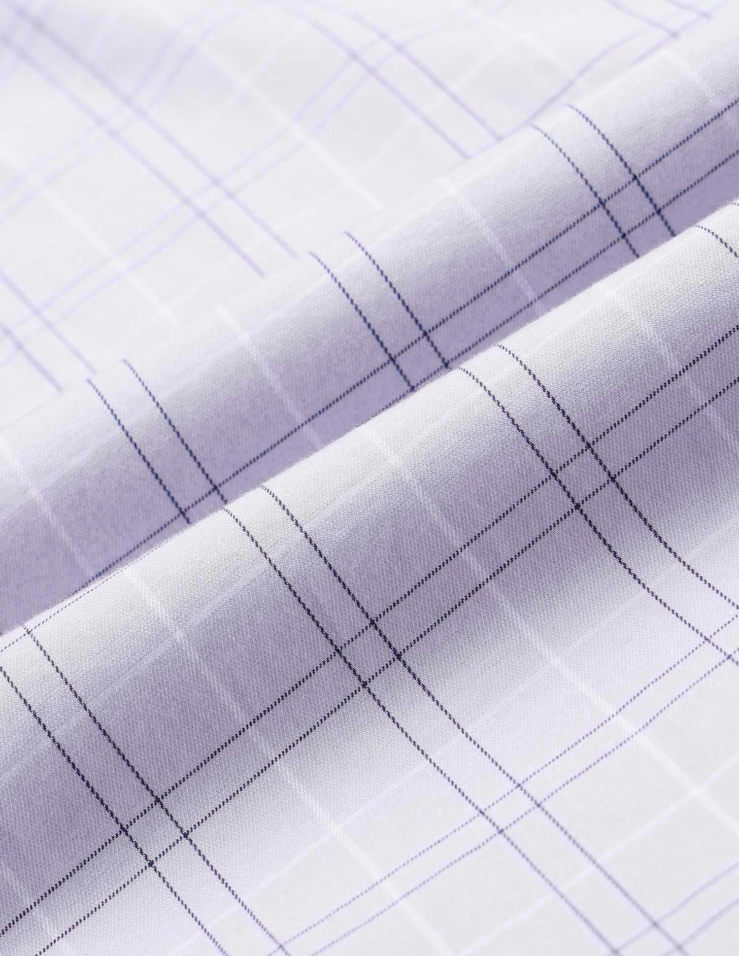 Grid Tattersall Checked Tailored Fit Shirt Light Grey - U.S. POLO ASSN. | Large