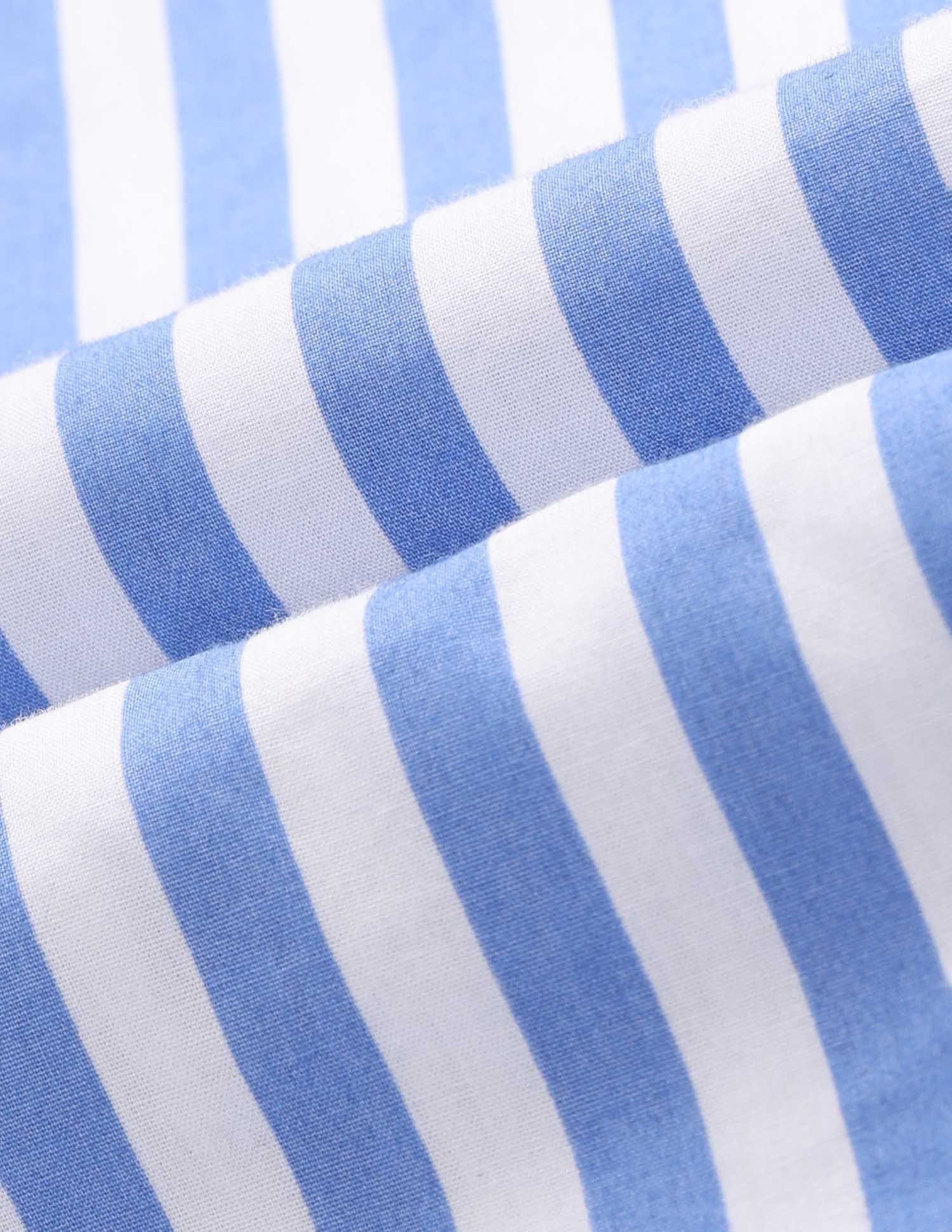 Regular Fit Vertical Striped Shirt Light Blue - U.S. POLO ASSN. | Large