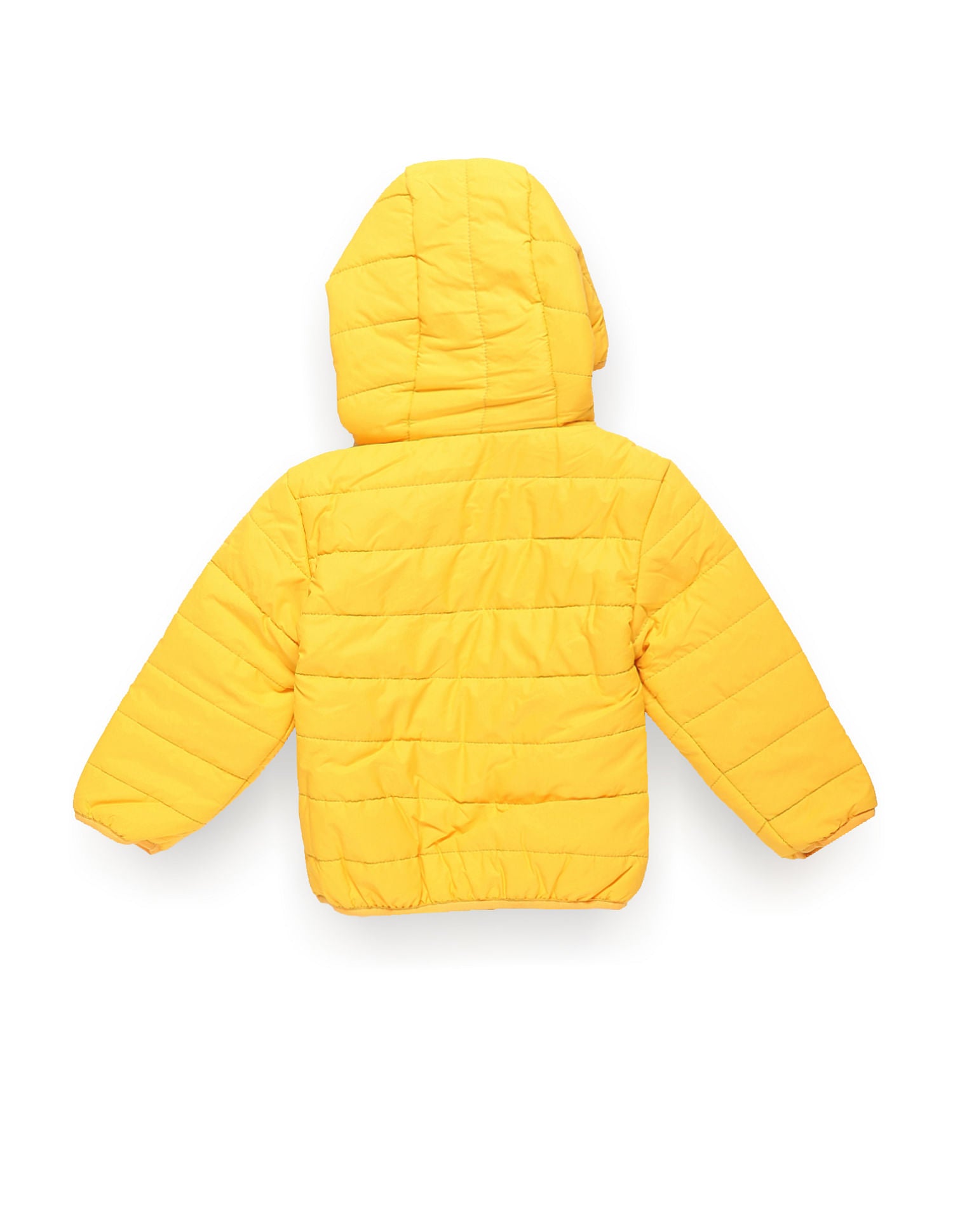 Boys Solid Hooded Puffer Jacket Yellow - U.S. POLO ASSN. | Large