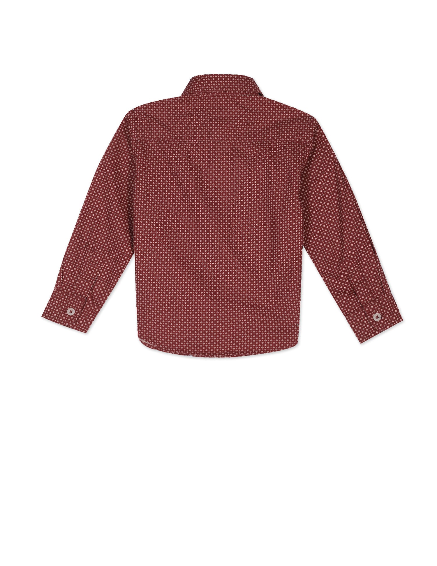 Spread Collar Printed Shirt Maroon - U.S. Polo Assn. India | Large