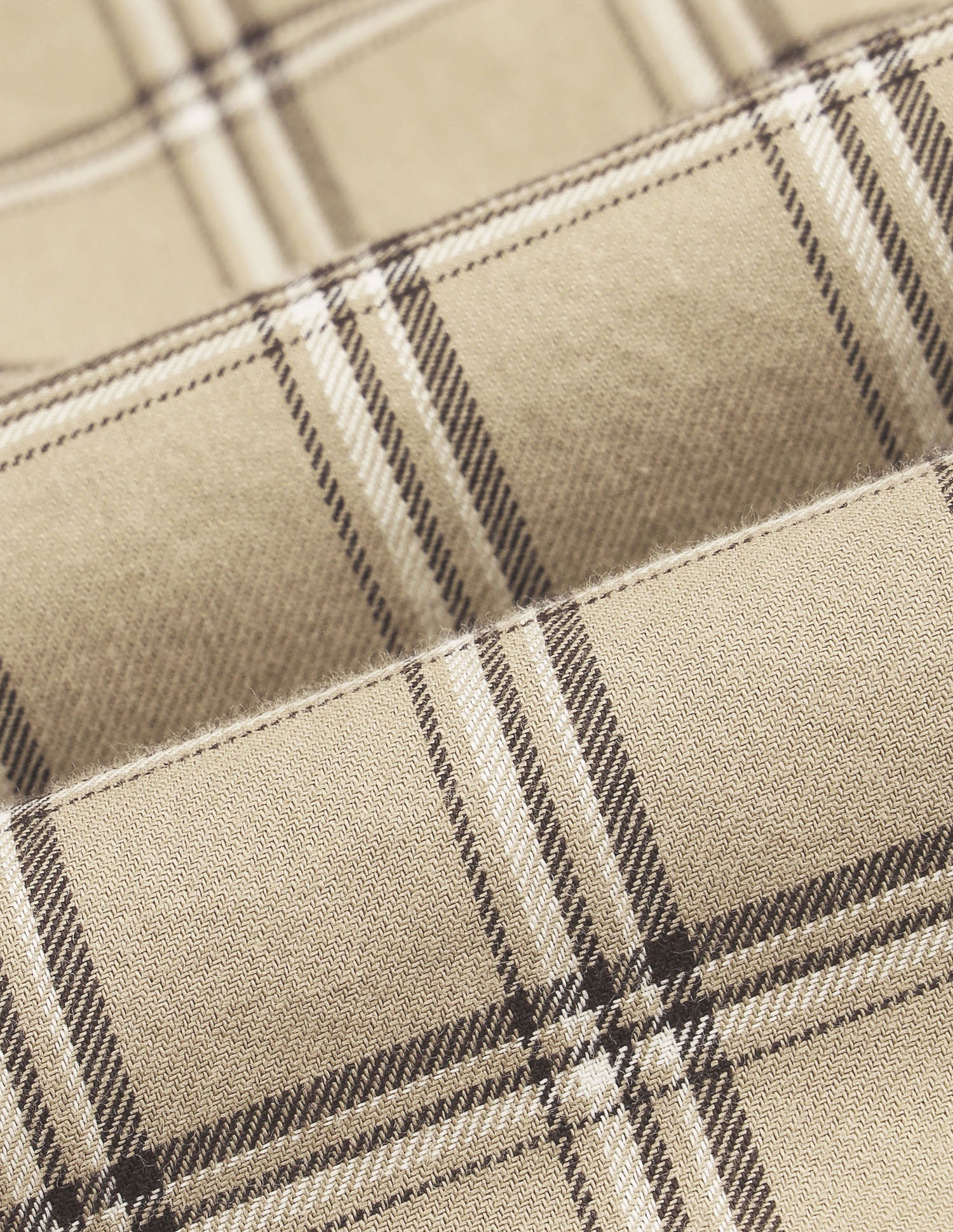 Grid Tattersall Checked Twill Shirt Beige - U.S. Polo Assn. India | Large