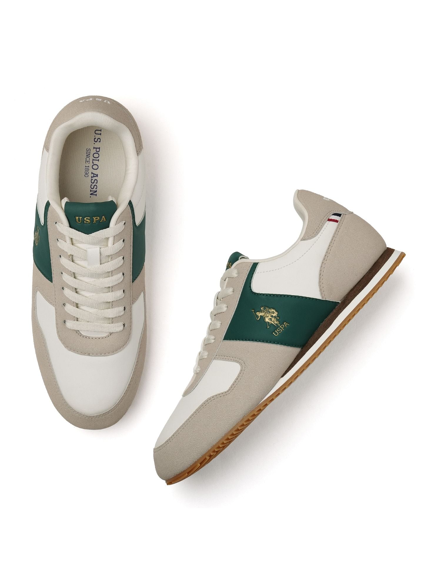 Men Enco Suede Colourblocked Sneakers Multi-colour - U.S. POLO ASSN. | Large