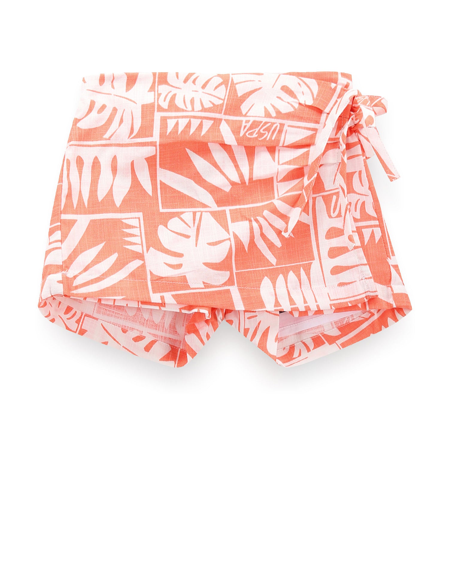 Girls Tropical Print Skort Light Orange - U.S. Polo Assn. India | Large