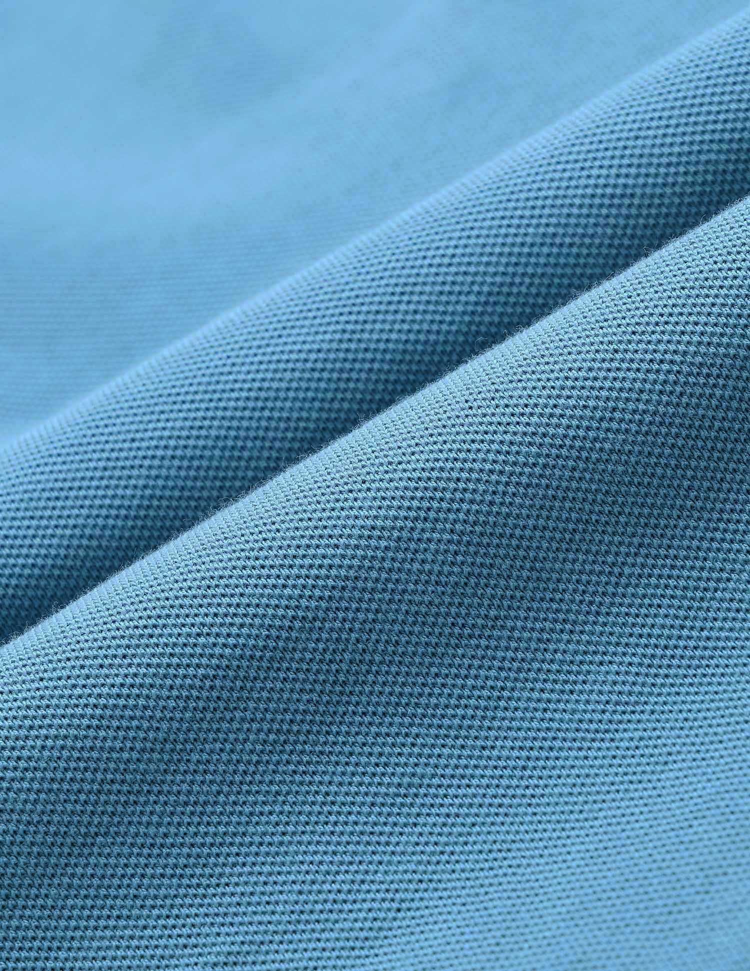 Solid Muscle Fit Polo Shirt Light Blue - U.S. Polo Assn. India | Large
