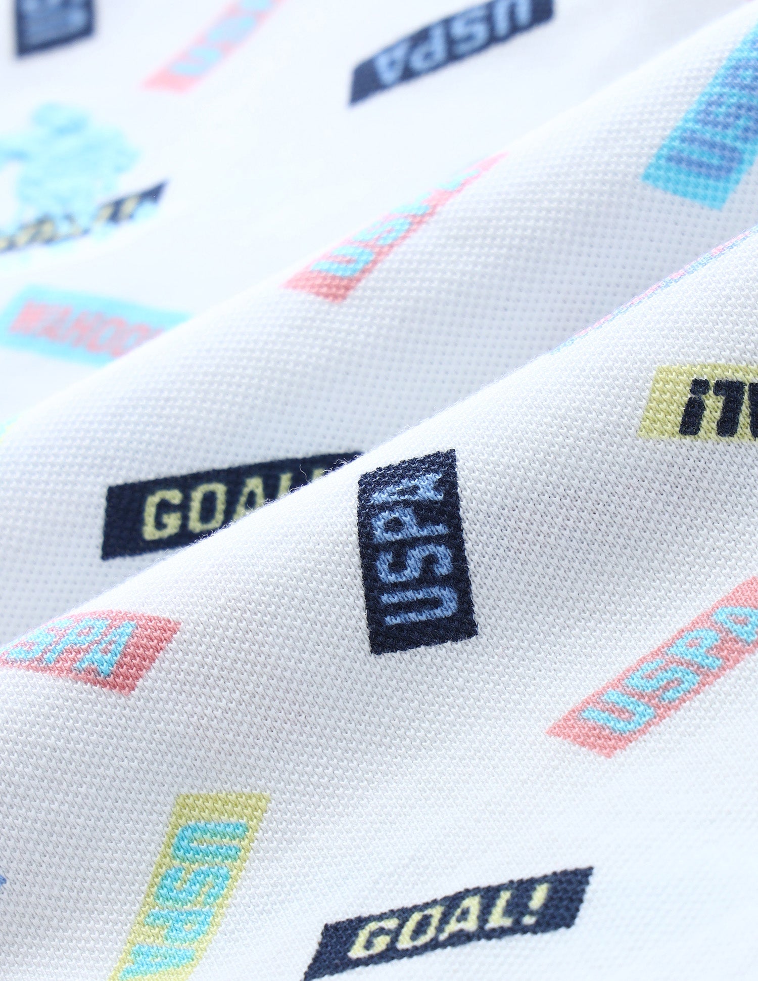 Boys Brand Printed Regular Fit Polo Shirts White - U.S. POLO ASSN. | Large