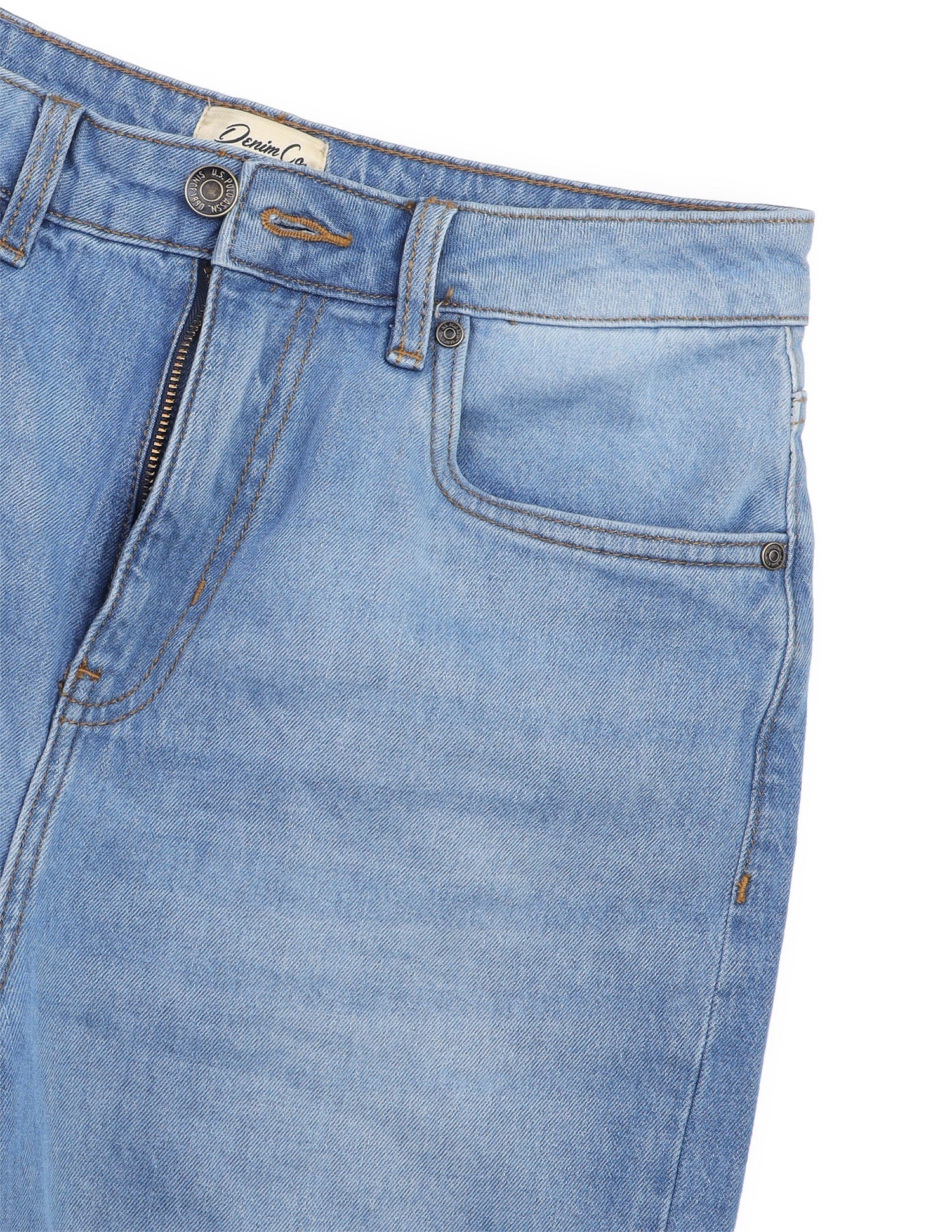 Wide Leg Fit Blue Jeans Blue - U.S. Polo Assn. India | Large