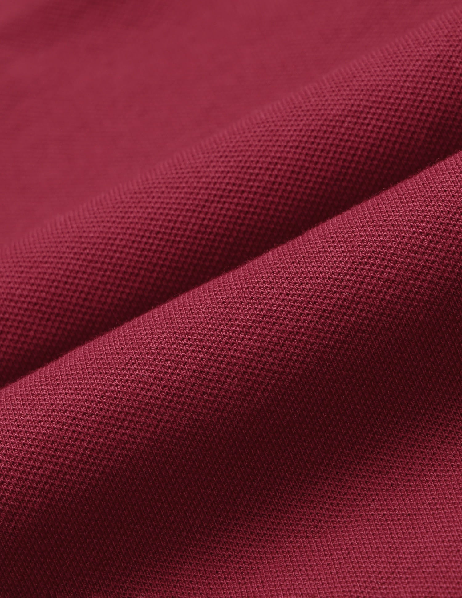 Solid Scallop Detail Polo Shirt Red - U.S. Polo Assn. India | Large