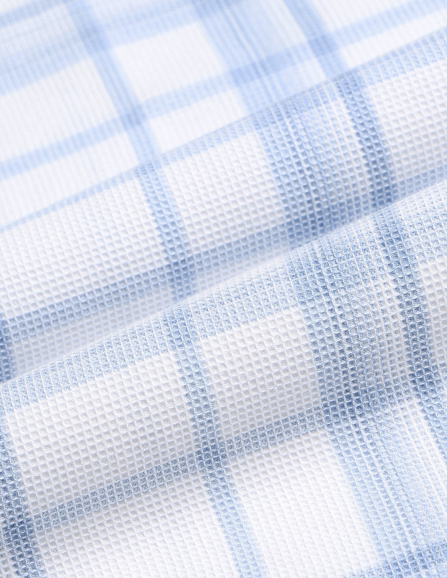 Tartan Checked Knitted Shirt Light Indigo - U.S. Polo Assn. India | Large