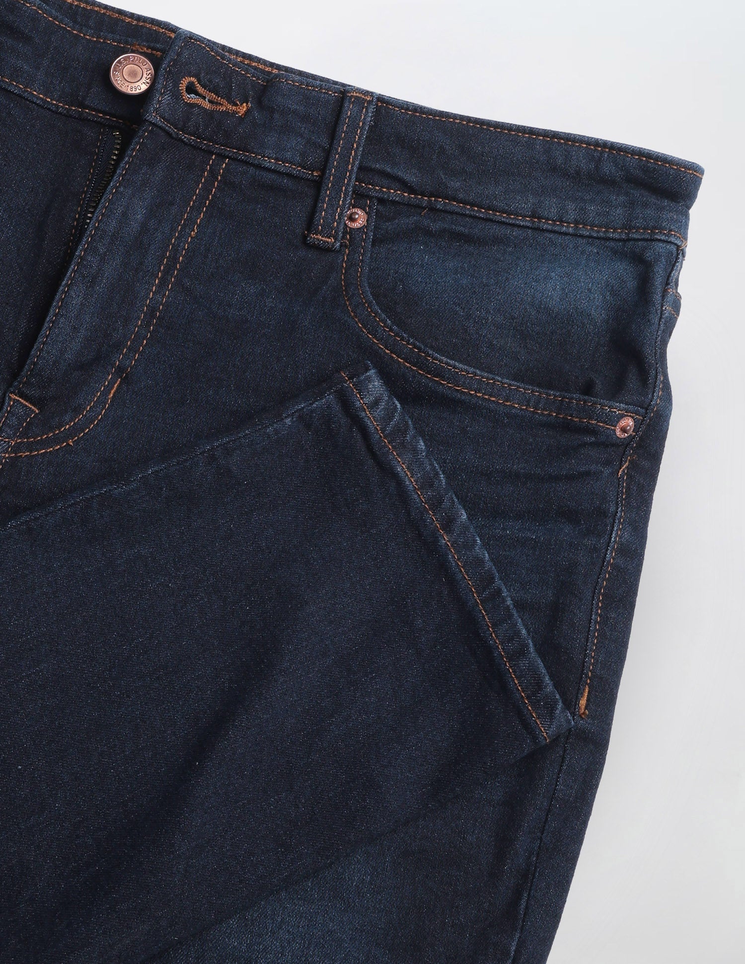 Brandon Slim-Tapered Fit Blue Jeans Dark Indigo - U.S. Polo Assn. India | Large