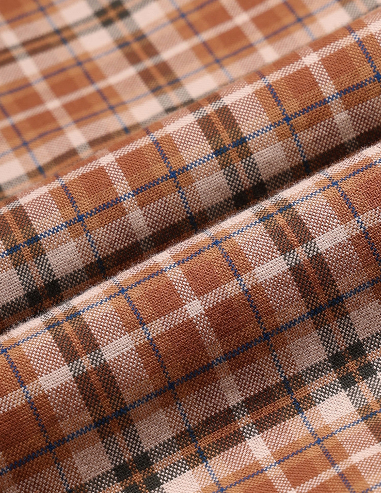 Plaid Checked Tailored Fit Shirt Brown - U.S. Polo Assn. India | Large