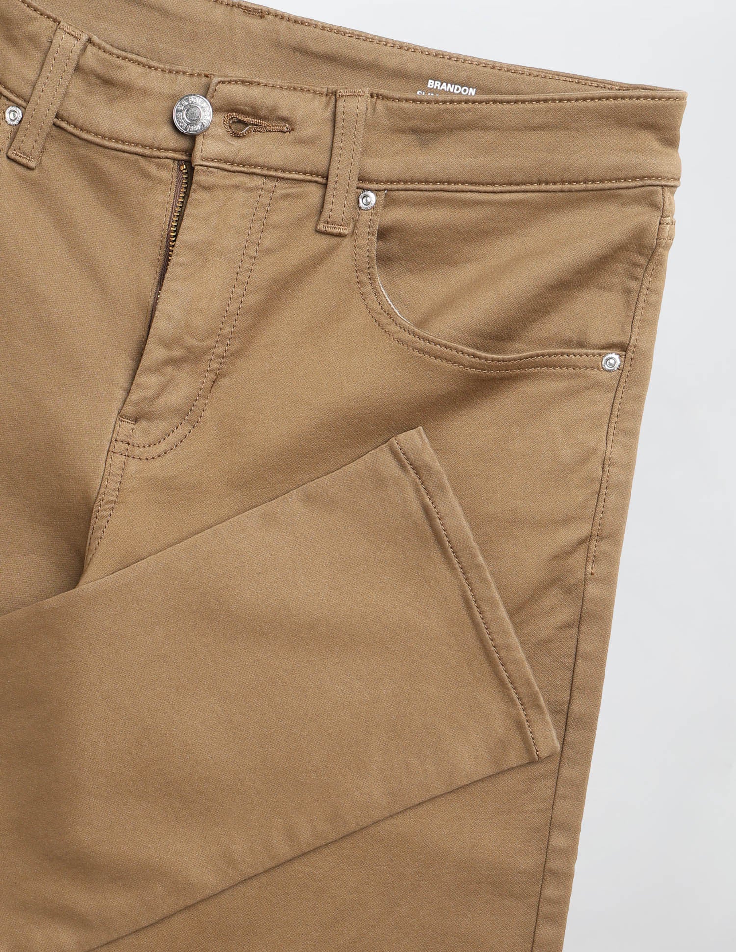 Brandon Slim Tapered Fit Color Denim Jeans Khaki - U.S. POLO ASSN. | Large