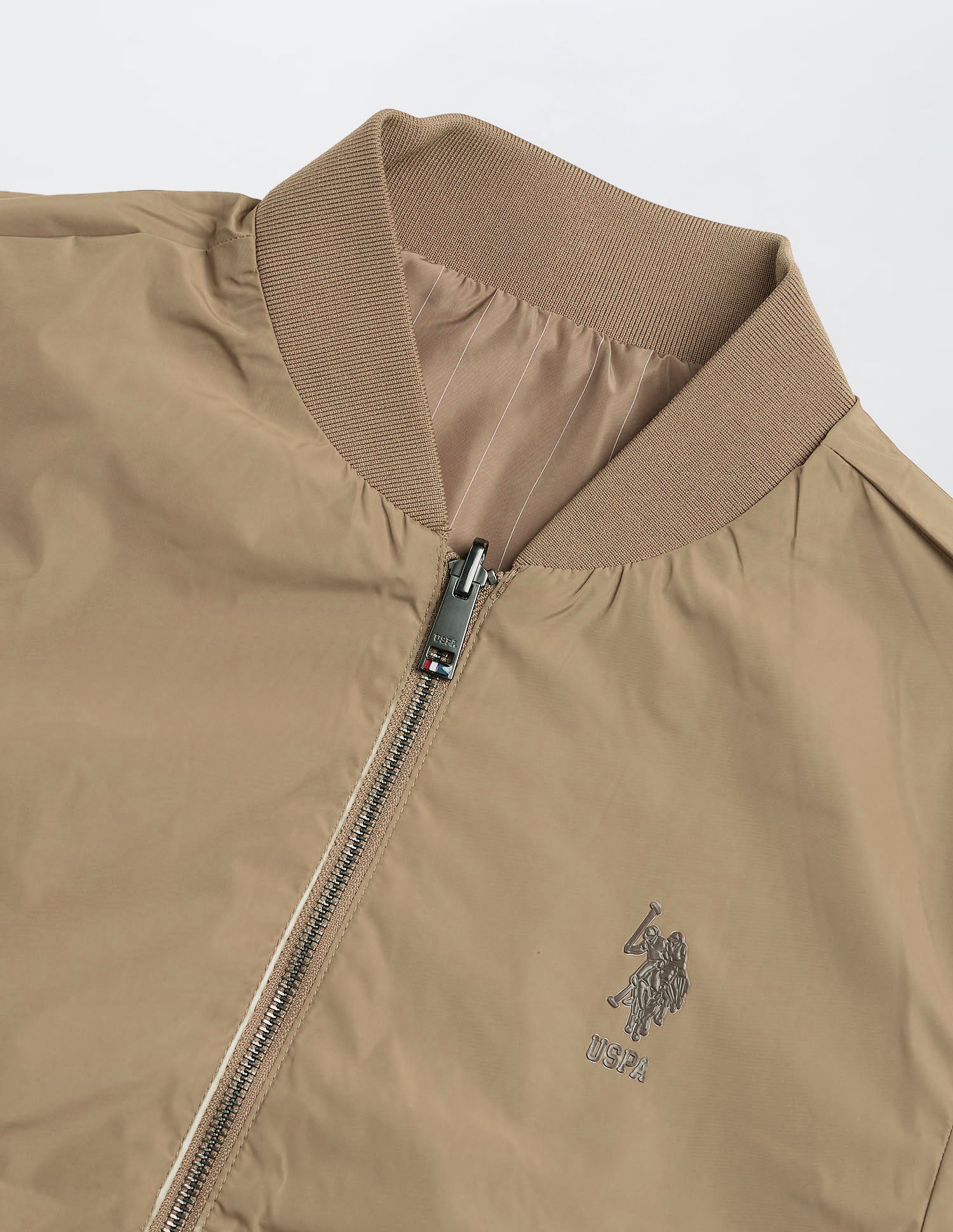 Equestrian Aisle Theater Reversible Jacket Beige - U.S. POLO ASSN. | Large