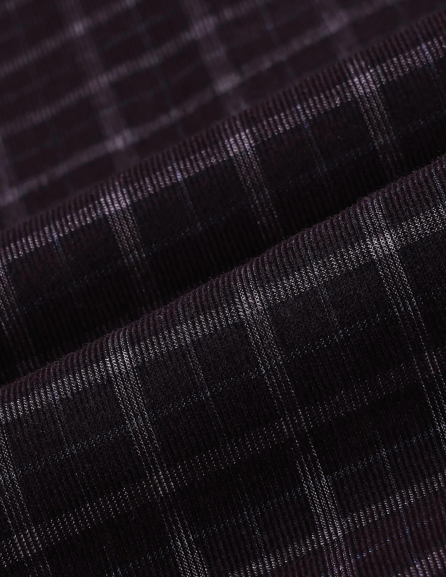 Grid Tattersall Checked Corduroy Shirt Maroon - U.S. POLO ASSN. | Large