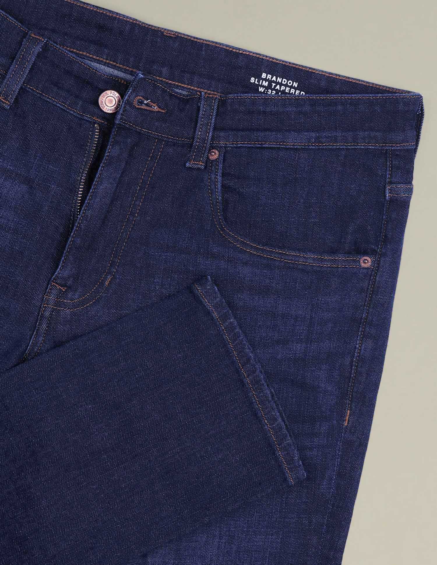 Brandon Slim Tapered Fit Jeans Blue - U.S. POLO ASSN. | Large