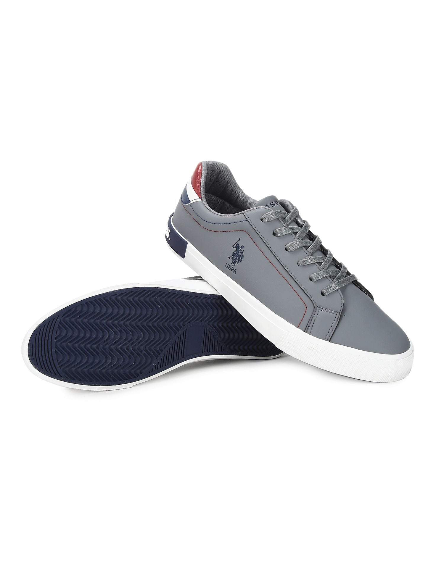 Low Top Brand Detail Rojas Sneakers Grey - U.S. Polo Assn. India | Large