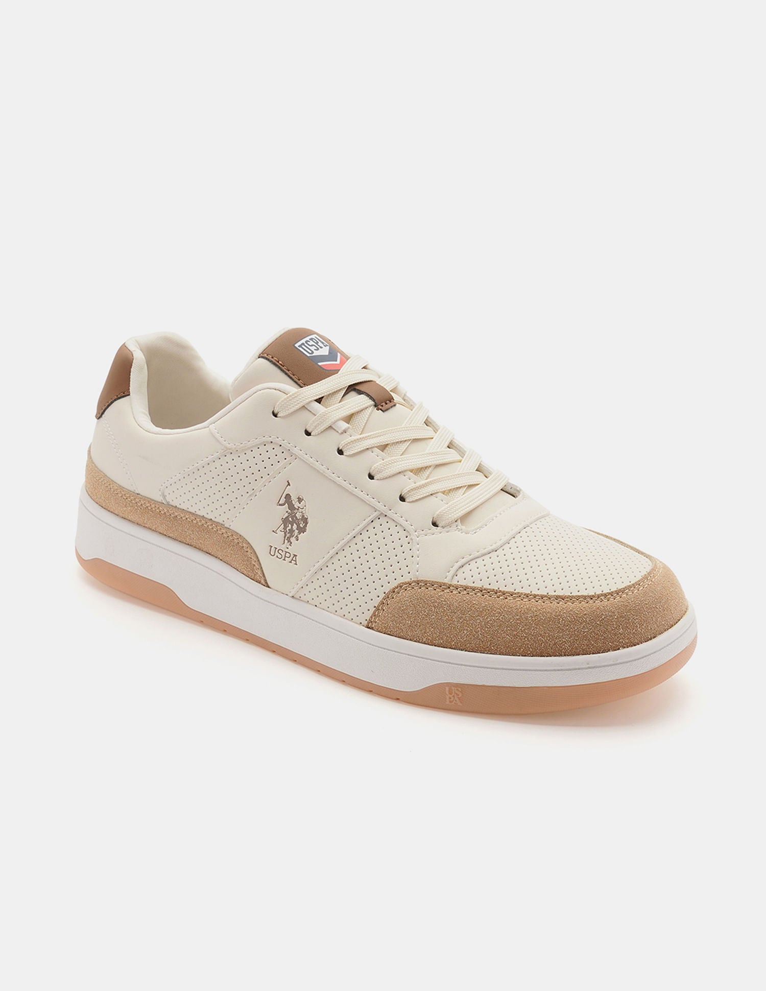 Colourblocked Simon Sneakers Beige - U.S. Polo Assn. India | Large