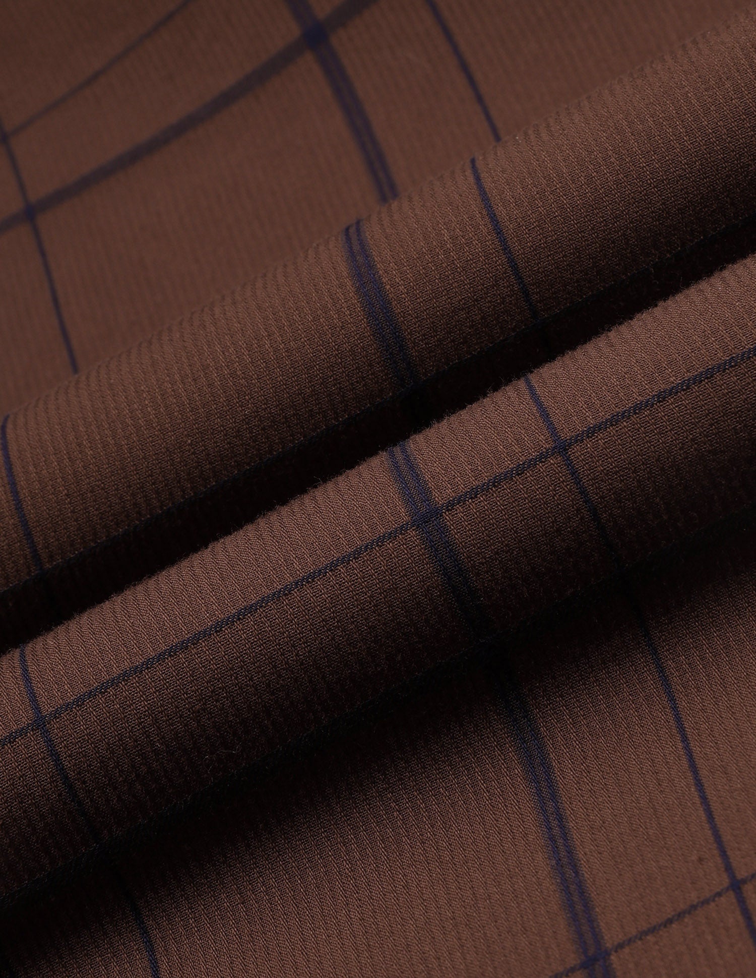 Windowpane Checked Tailored Fit Shirt Brown - U.S. Polo Assn. India | Large