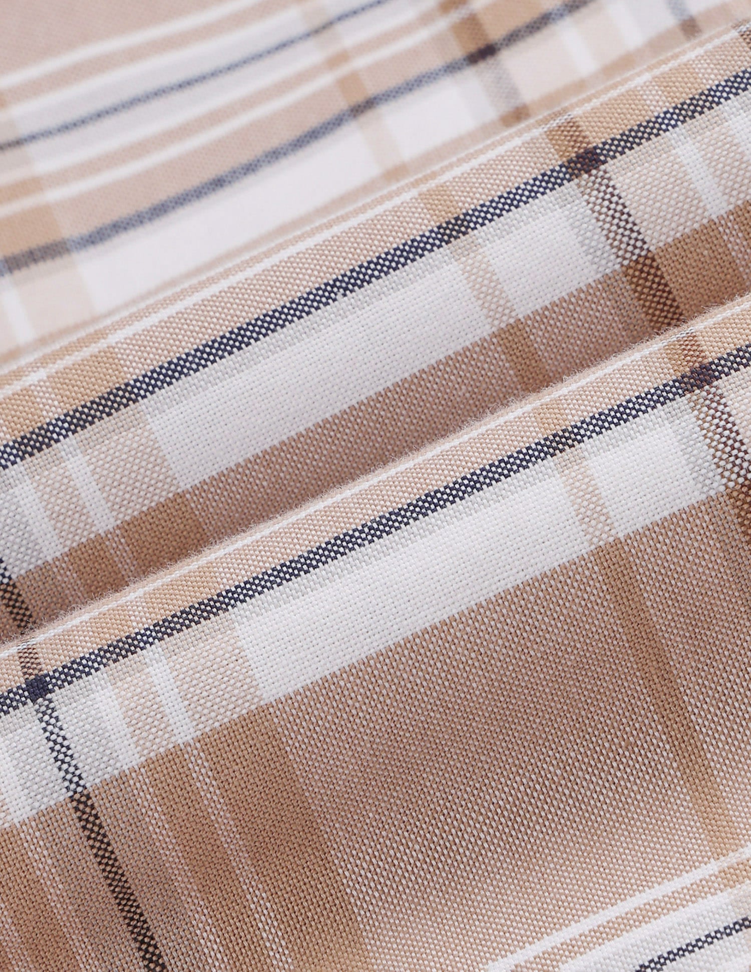Plaid Checked Tailored Fit Shirt Beige - U.S. Polo Assn. India | Large