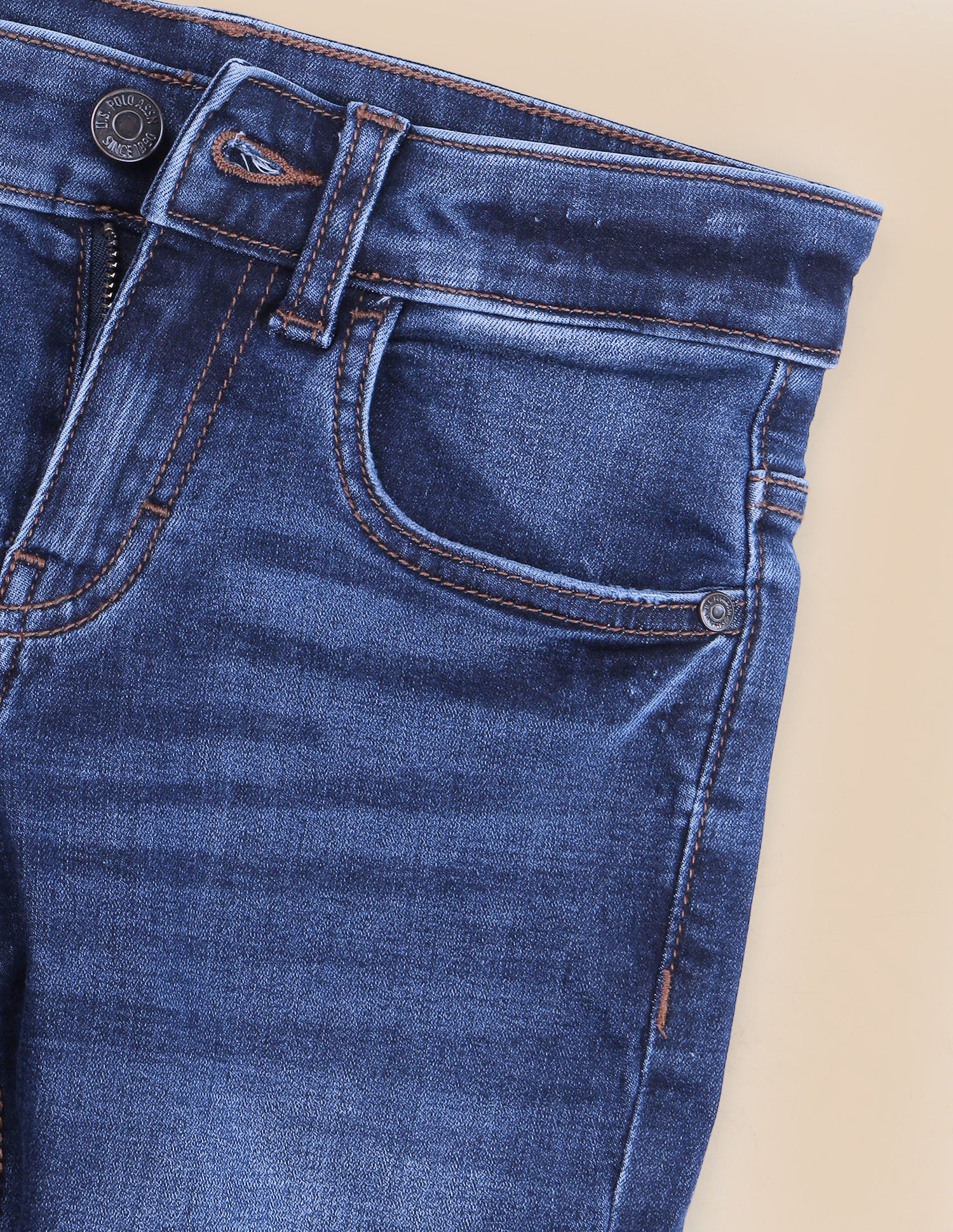 Slim Fit Blue Jeans Dark Blue - U.S. Polo Assn. India | Large