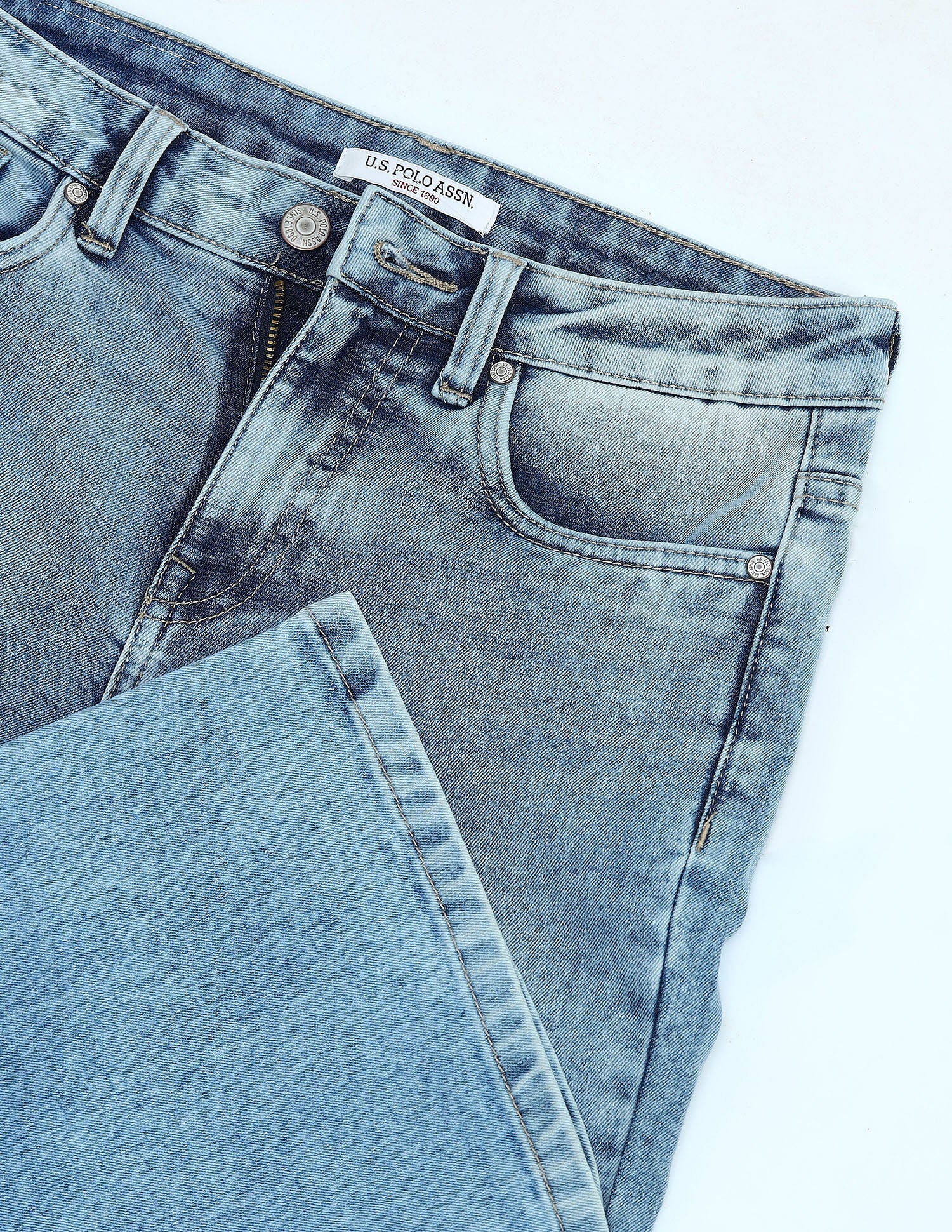 Mid Rise Boot Cut Jeans Light Blue - U.S. Polo Assn. India | Large