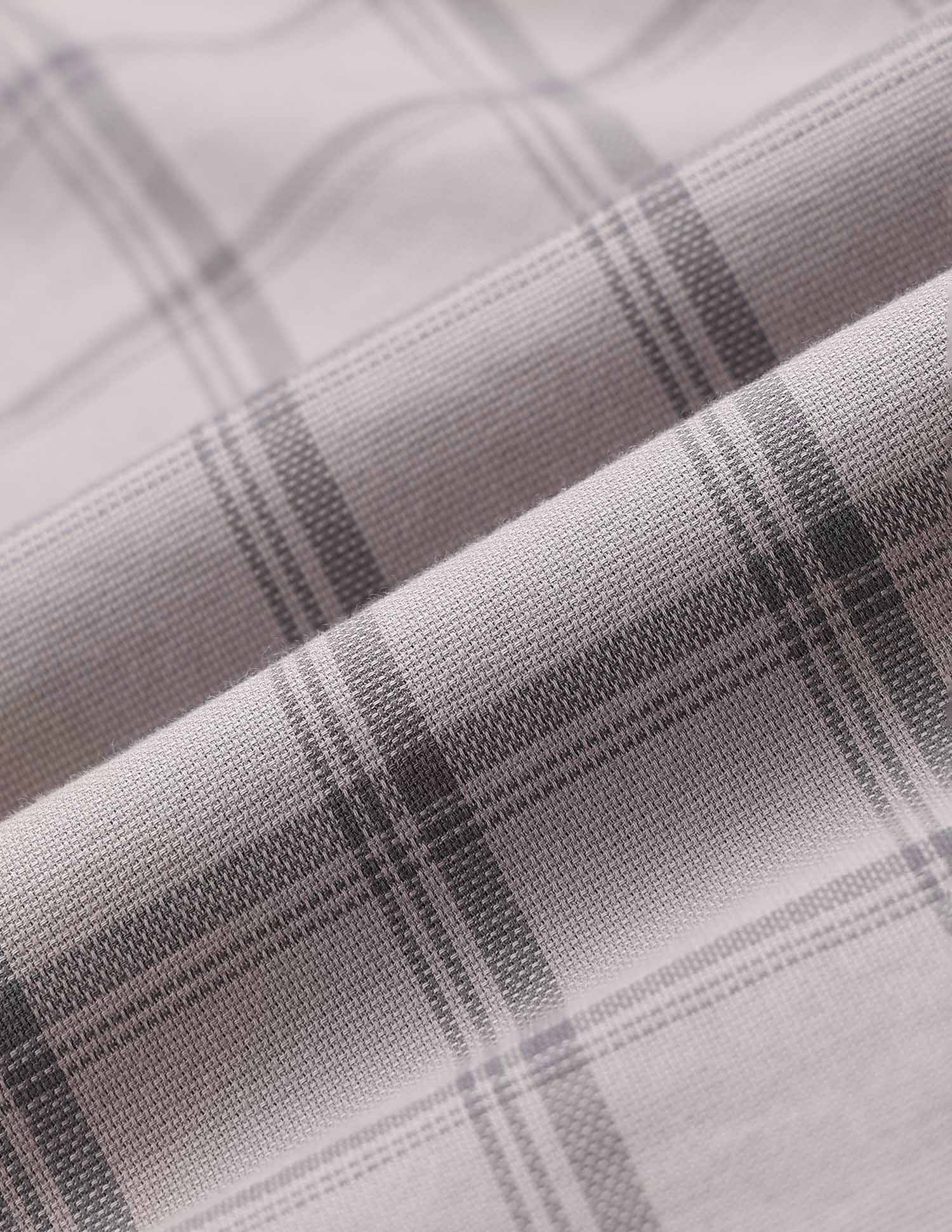 Grid Tattersall Checked Tailored Fit Shirt Grey - U.S. Polo Assn. India | Large