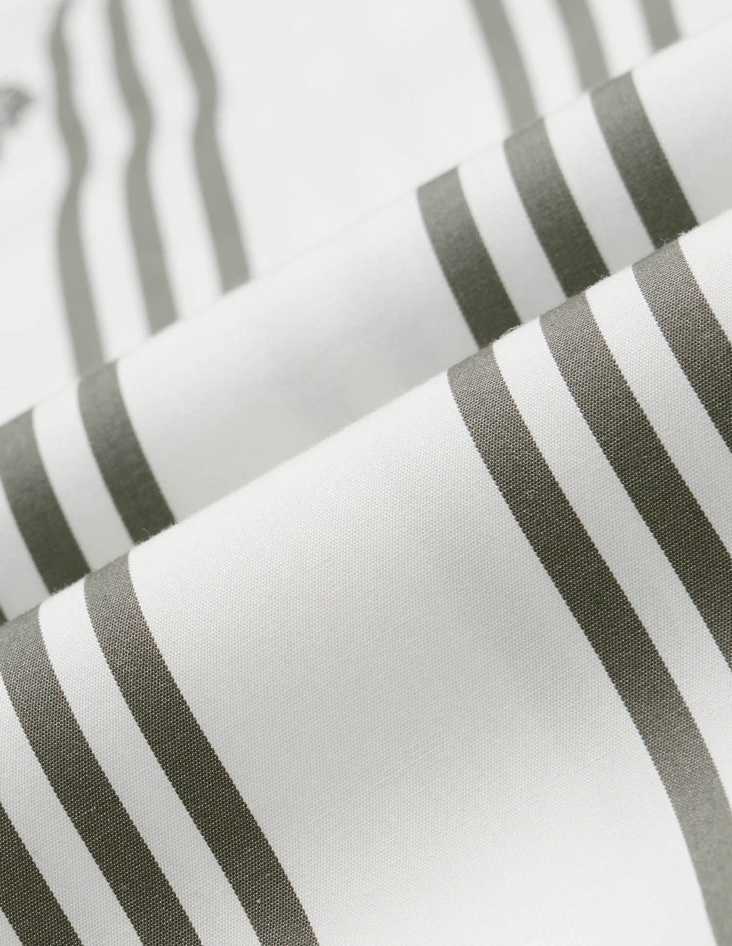 Vertical Striped Pure Cotton Shirt Olive - U.S. POLO ASSN. | Large