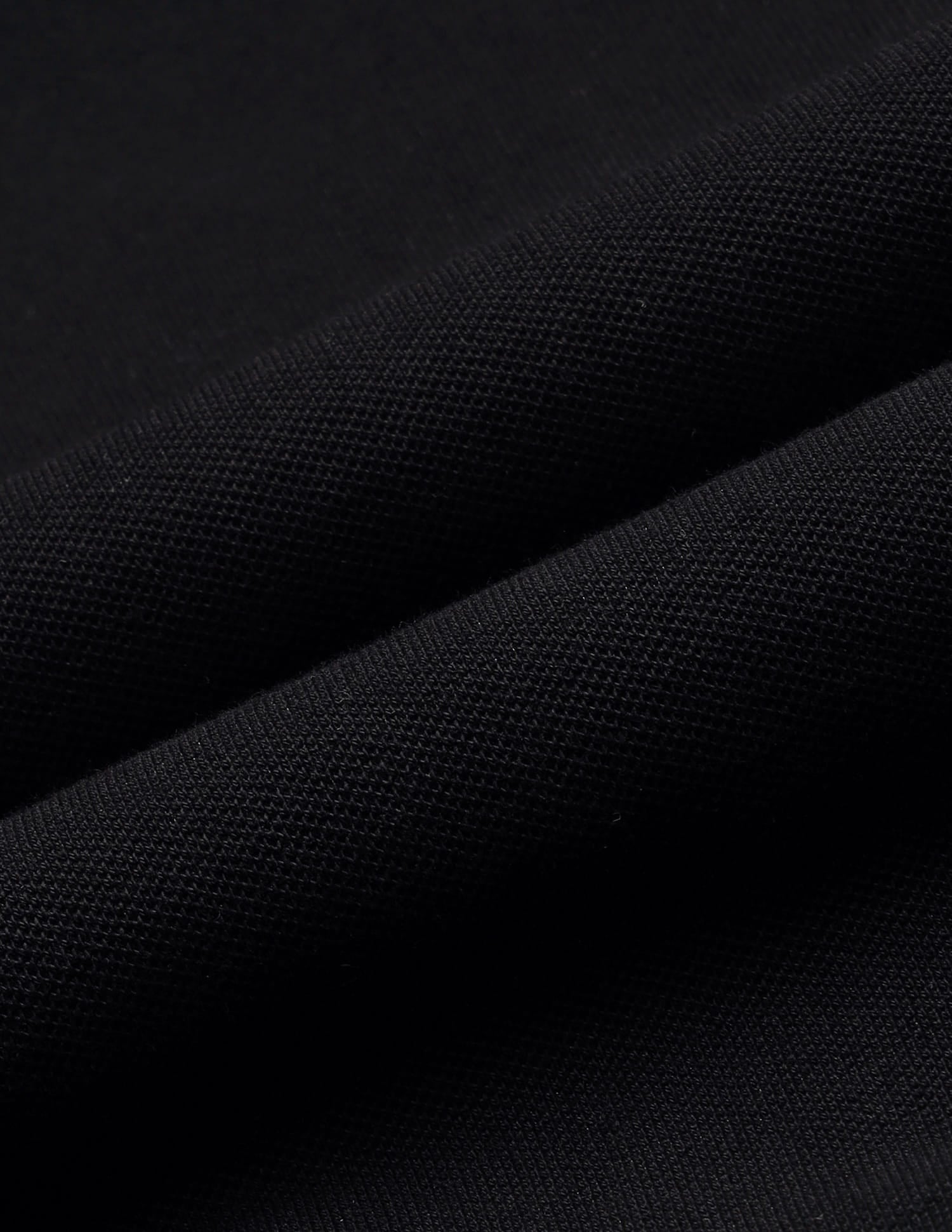 Relaxed Fit Solid Polo Shirt Black - U.S. Polo Assn. India | Large