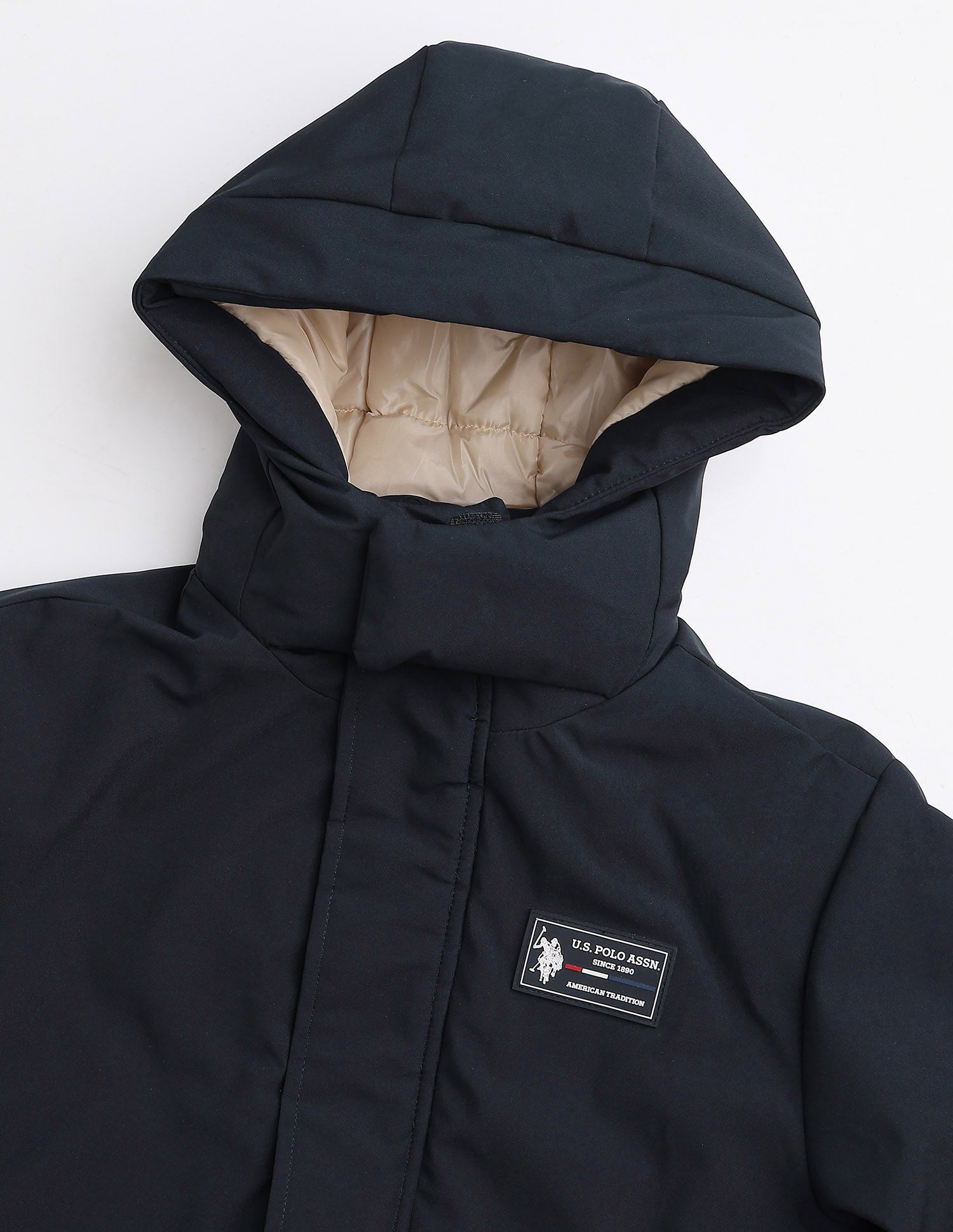Boys Detachable Puffer Jacket Navy - U.S. Polo Assn. India | Large