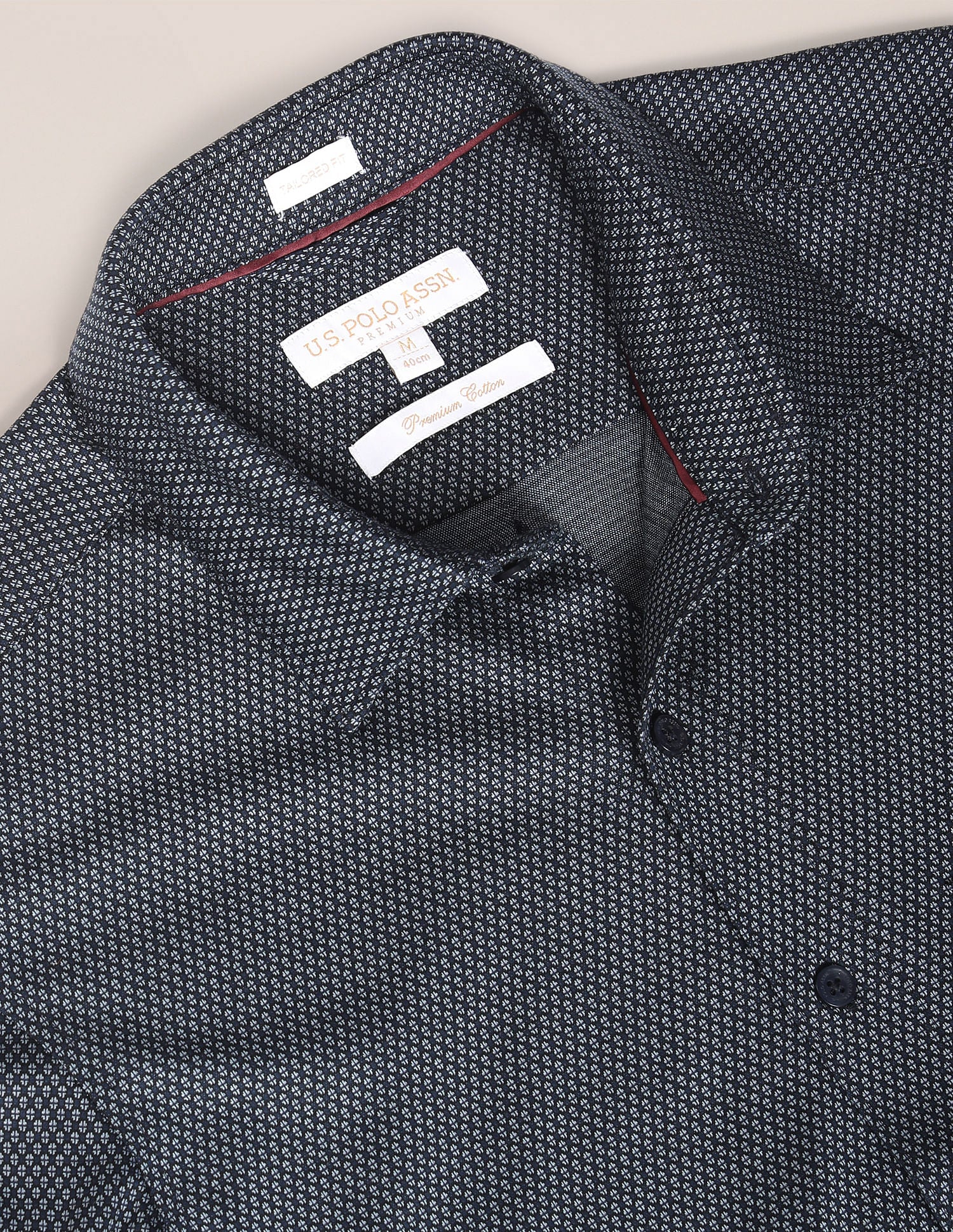 Geometric Print Casual Shirt Black - U.S. Polo Assn. India | Large